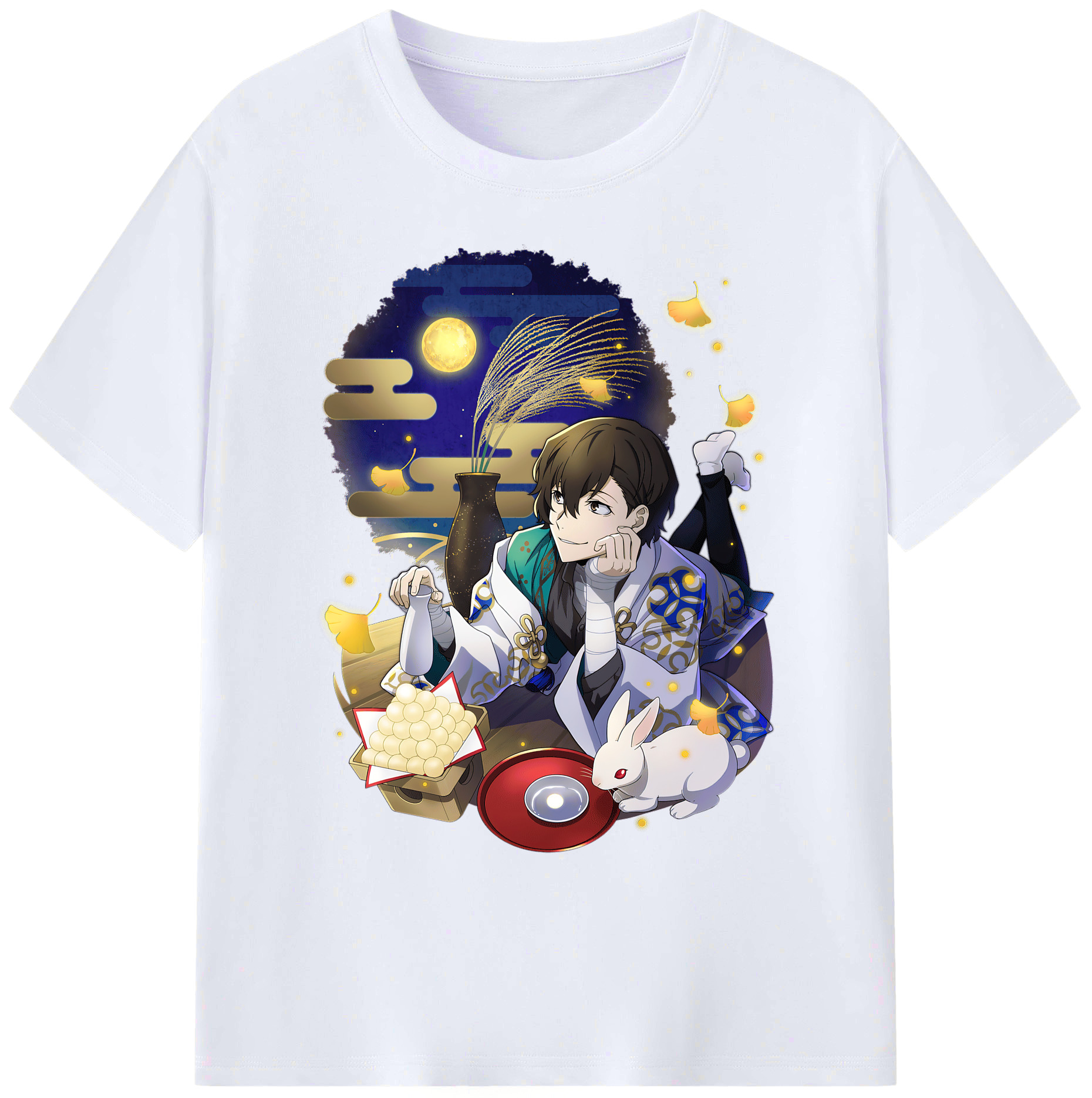 （画像用） 文豪ストレイドッグス Bungo Stray Dogs 綿100％ メンズ半袖Tシャツ｜肌触りやわらか＆通気性