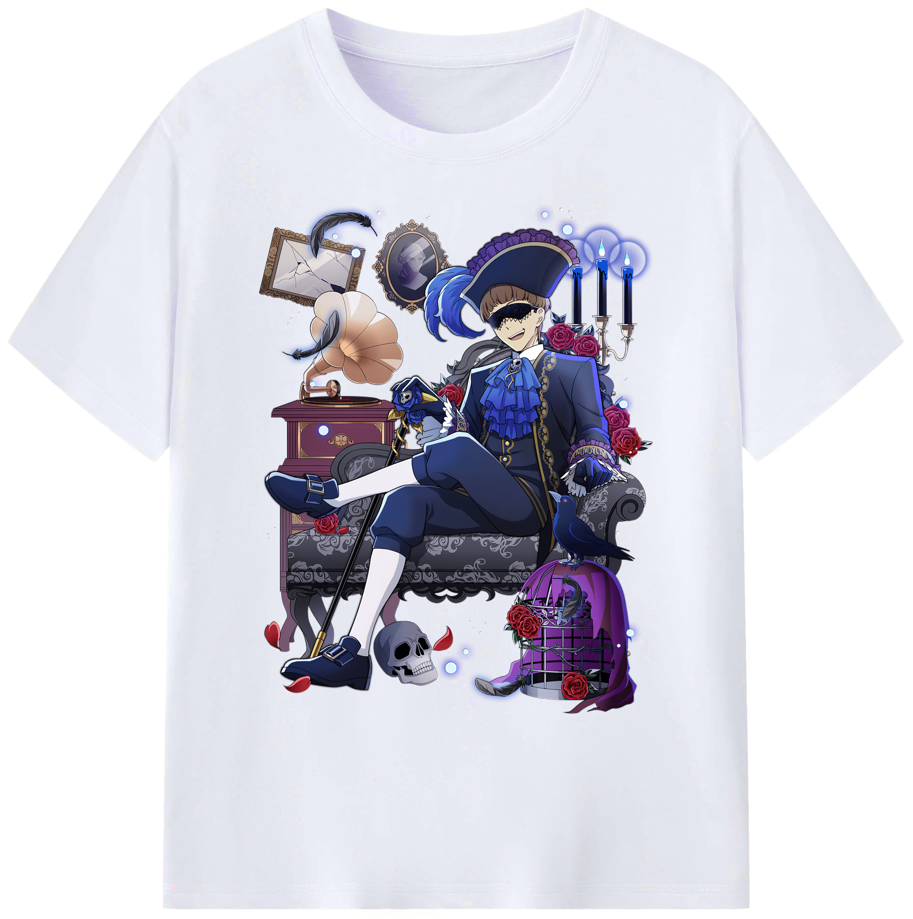 （画像用） 文豪ストレイドッグス Bungo Stray Dogs 綿100％ メンズ半袖Tシャツ｜肌触りやわらか＆通気性