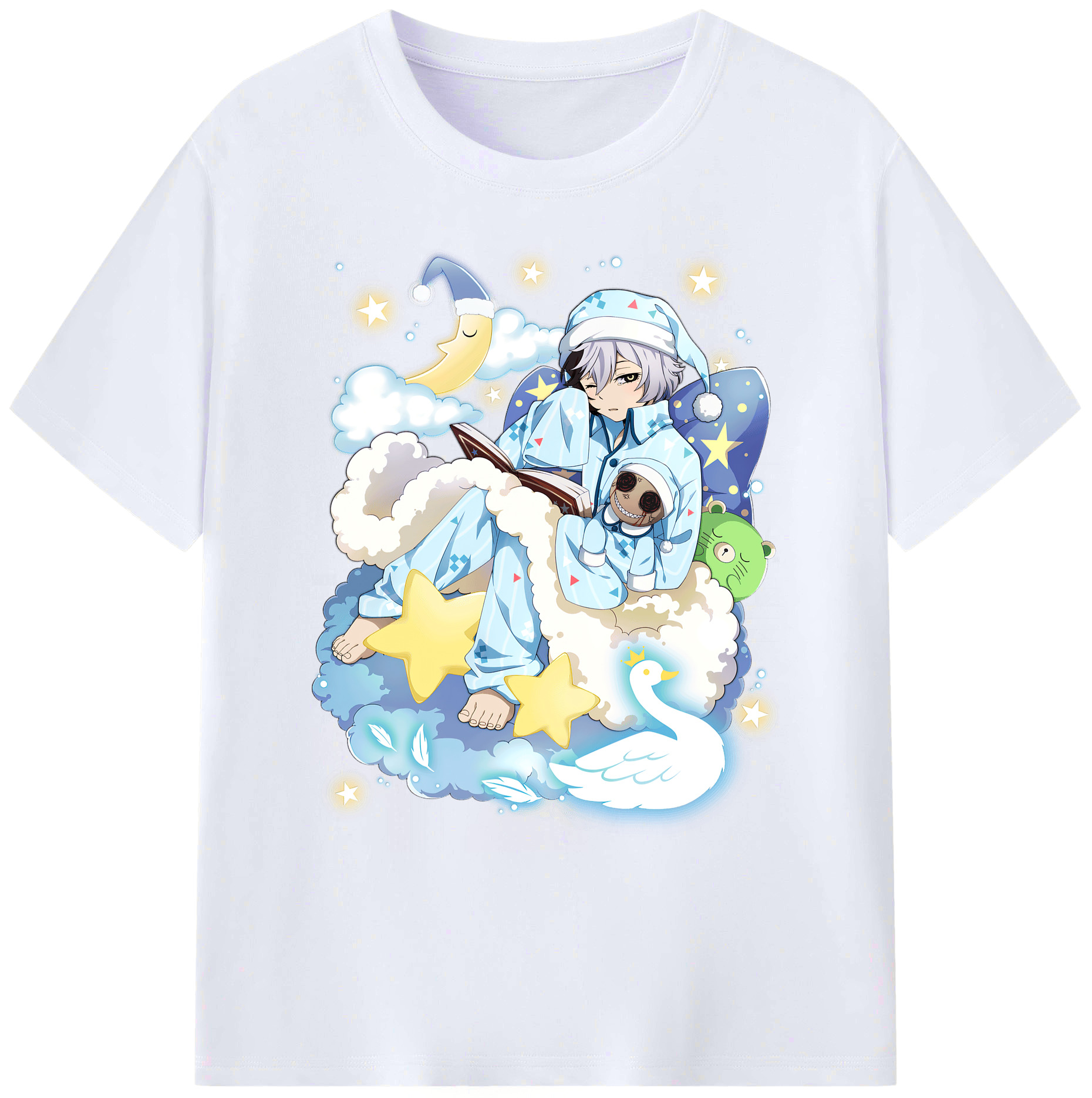 （画像用） 文豪ストレイドッグス Bungo Stray Dogs 綿100％ メンズ半袖Tシャツ｜肌触りやわらか＆通気性
