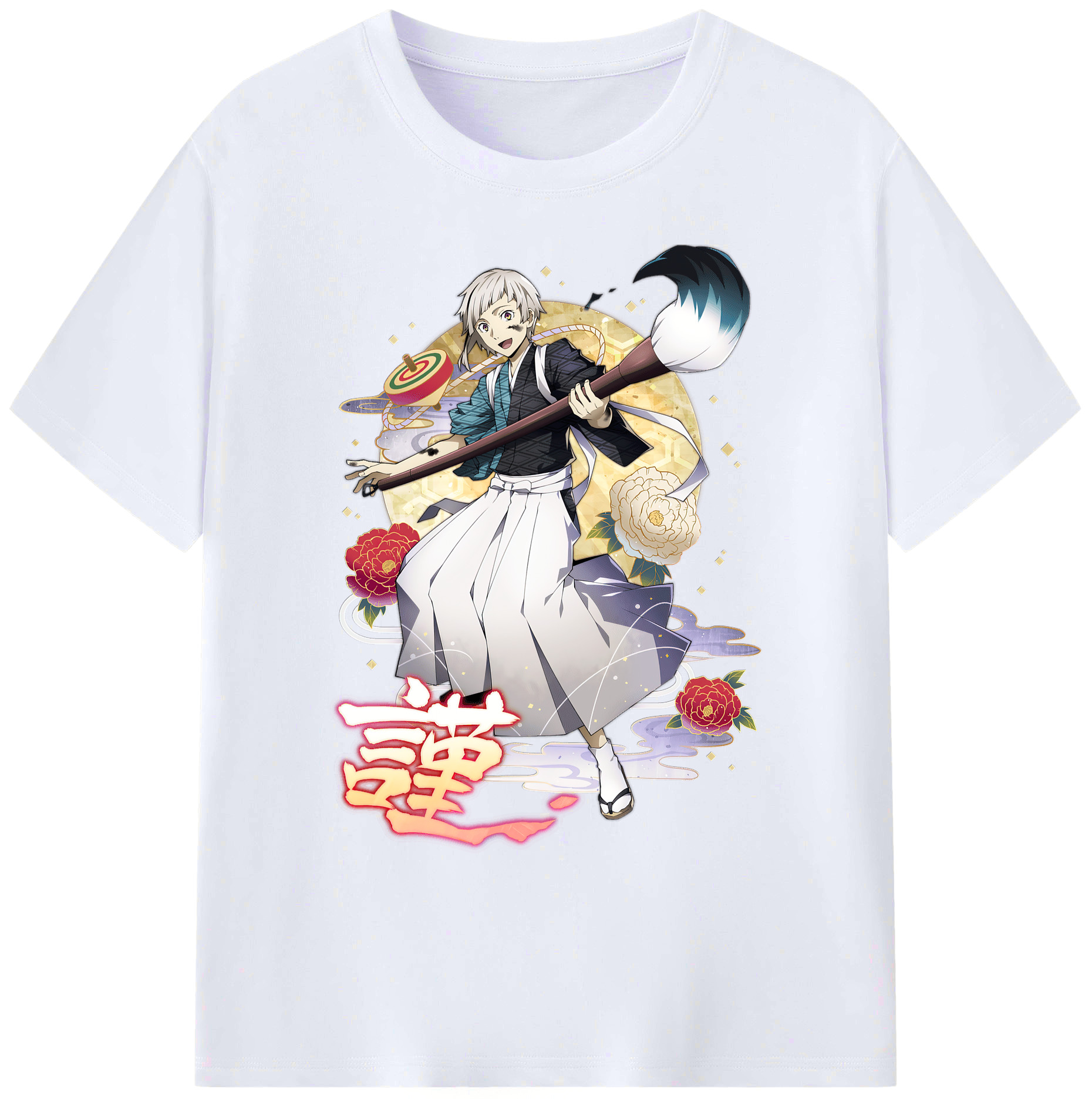 （画像用） 文豪ストレイドッグス Bungo Stray Dogs 綿100％ メンズ半袖Tシャツ｜肌触りやわらか＆通気性
