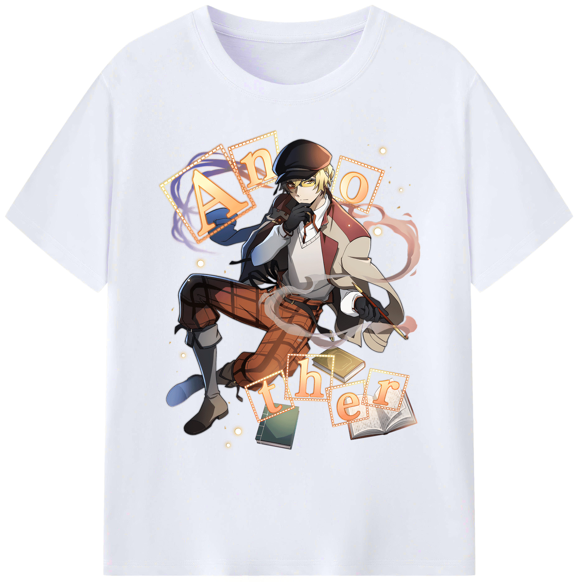 （画像用） 文豪ストレイドッグス Bungo Stray Dogs 綿100％ メンズ半袖Tシャツ｜肌触りやわらか＆通気性