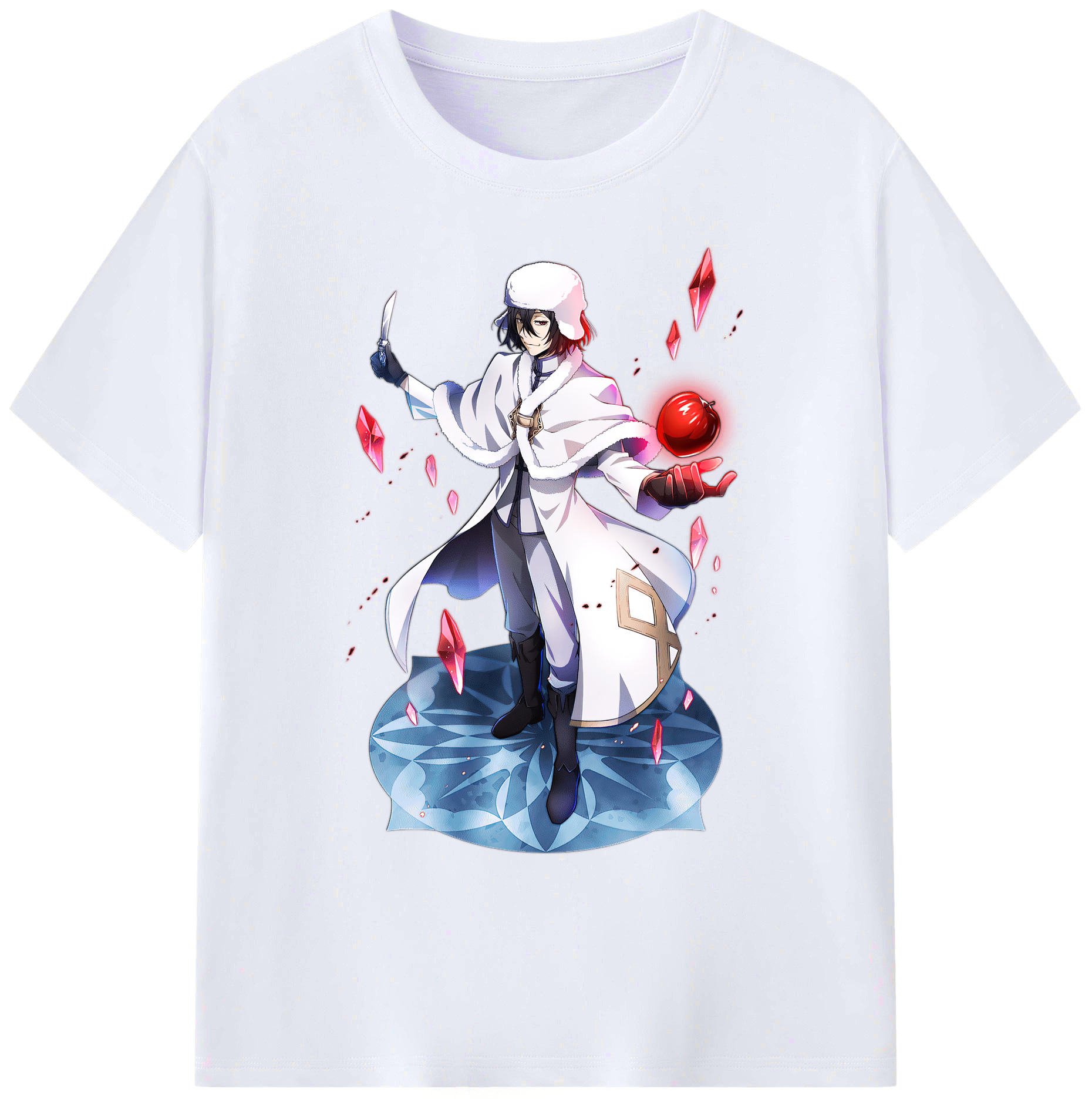 （画像用） 文豪ストレイドッグス Bungo Stray Dogs 綿100％ メンズ半袖Tシャツ｜肌触りやわらか＆通気性