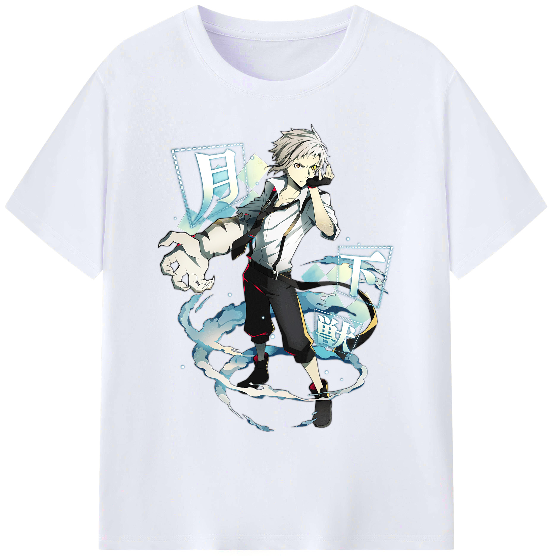 （画像用） 文豪ストレイドッグス Bungo Stray Dogs 綿100％ メンズ半袖Tシャツ｜肌触りやわらか＆通気性