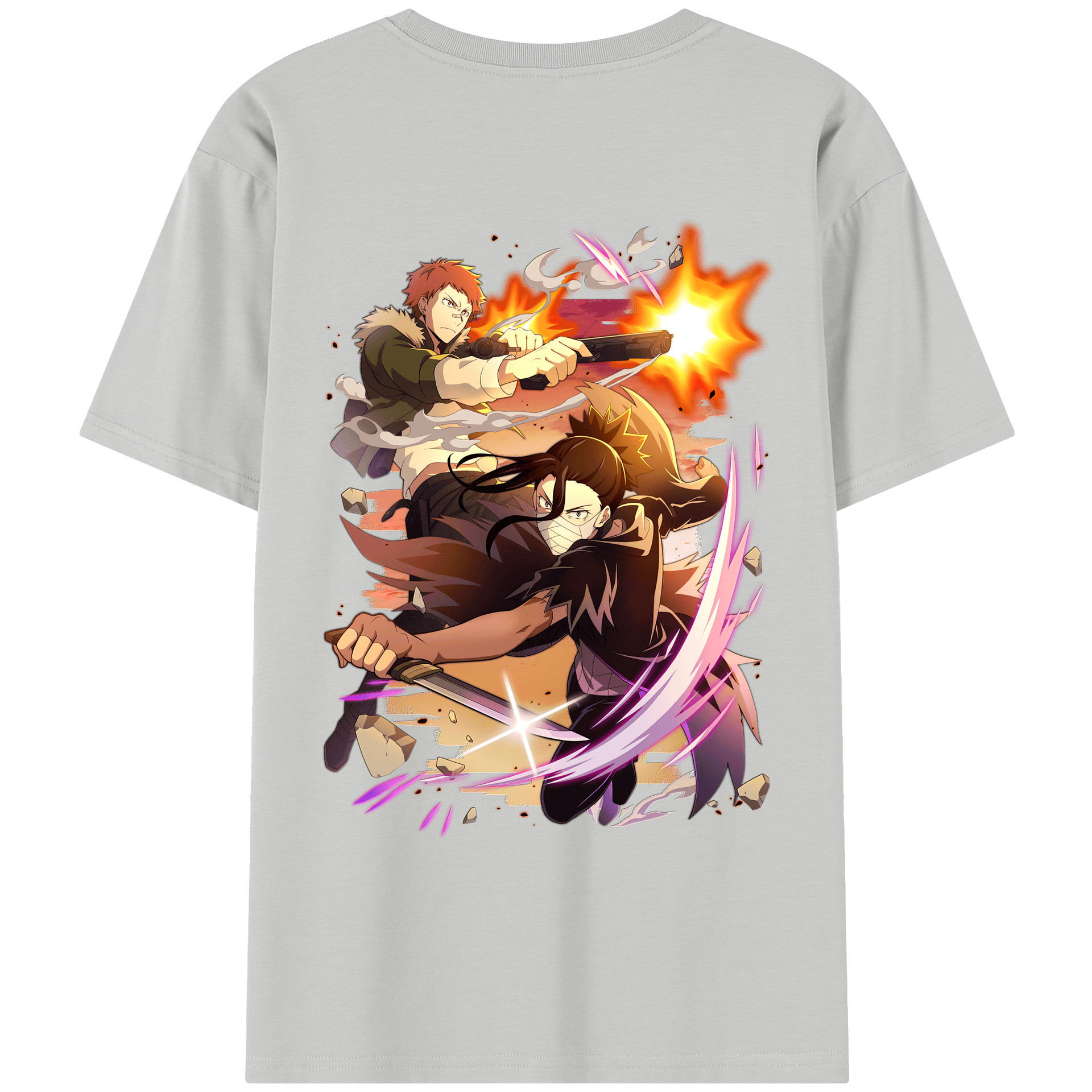 （画像用） 文豪ストレイドッグス Bungo Stray Dogs レディース半袖Tシャツ(バックプリント)