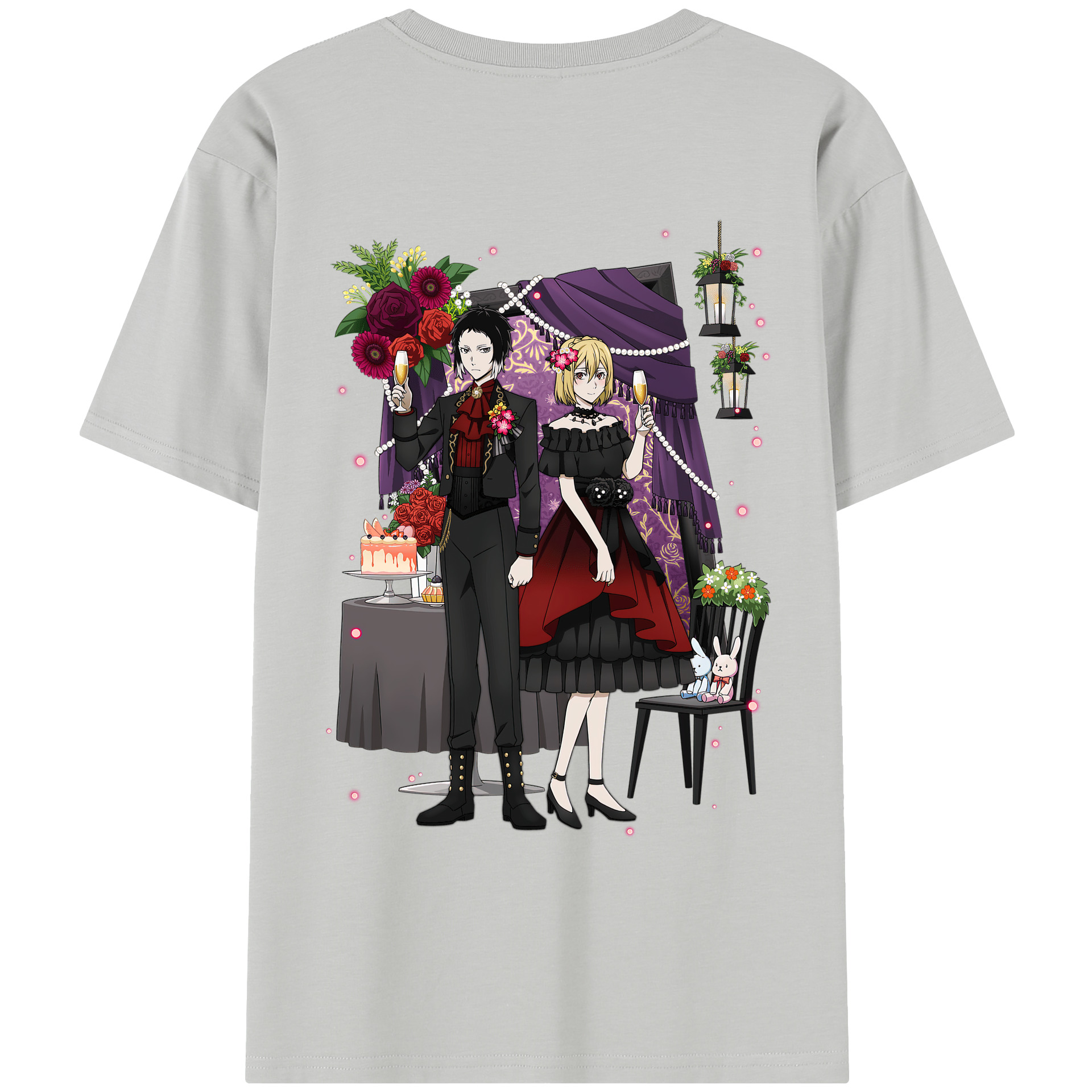 （画像用） 文豪ストレイドッグス Bungo Stray Dogs レディース半袖Tシャツ(バックプリント)