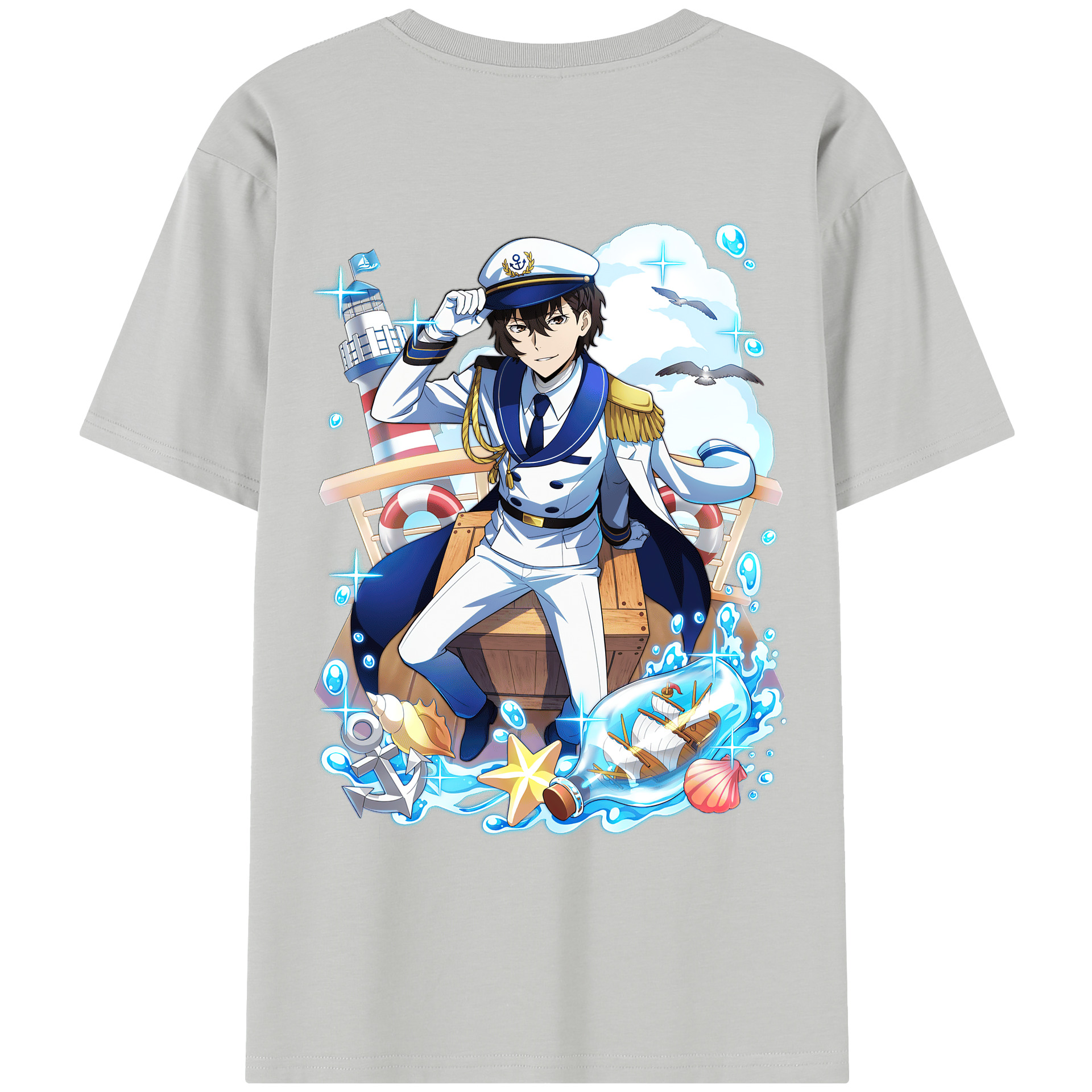 （画像用） 文豪ストレイドッグス Bungo Stray Dogs レディース半袖Tシャツ(バックプリント)