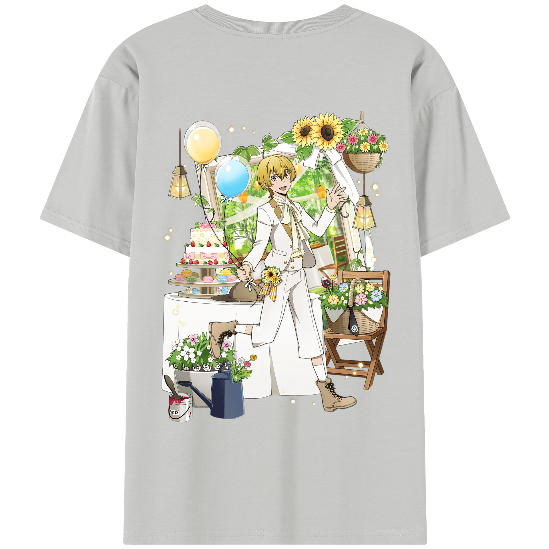 （画像用） 文豪ストレイドッグス Bungo Stray Dogs レディース半袖Tシャツ(バックプリント)