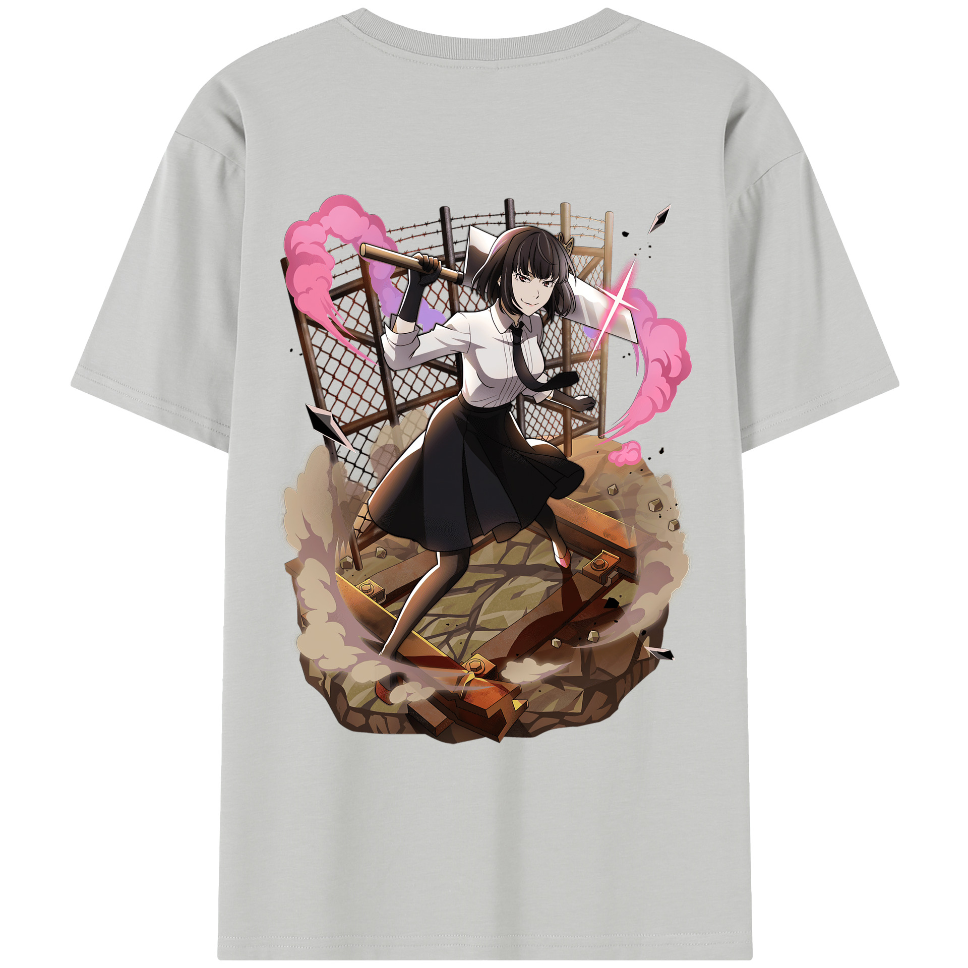 （画像用） 文豪ストレイドッグス Bungo Stray Dogs レディース半袖Tシャツ(バックプリント)