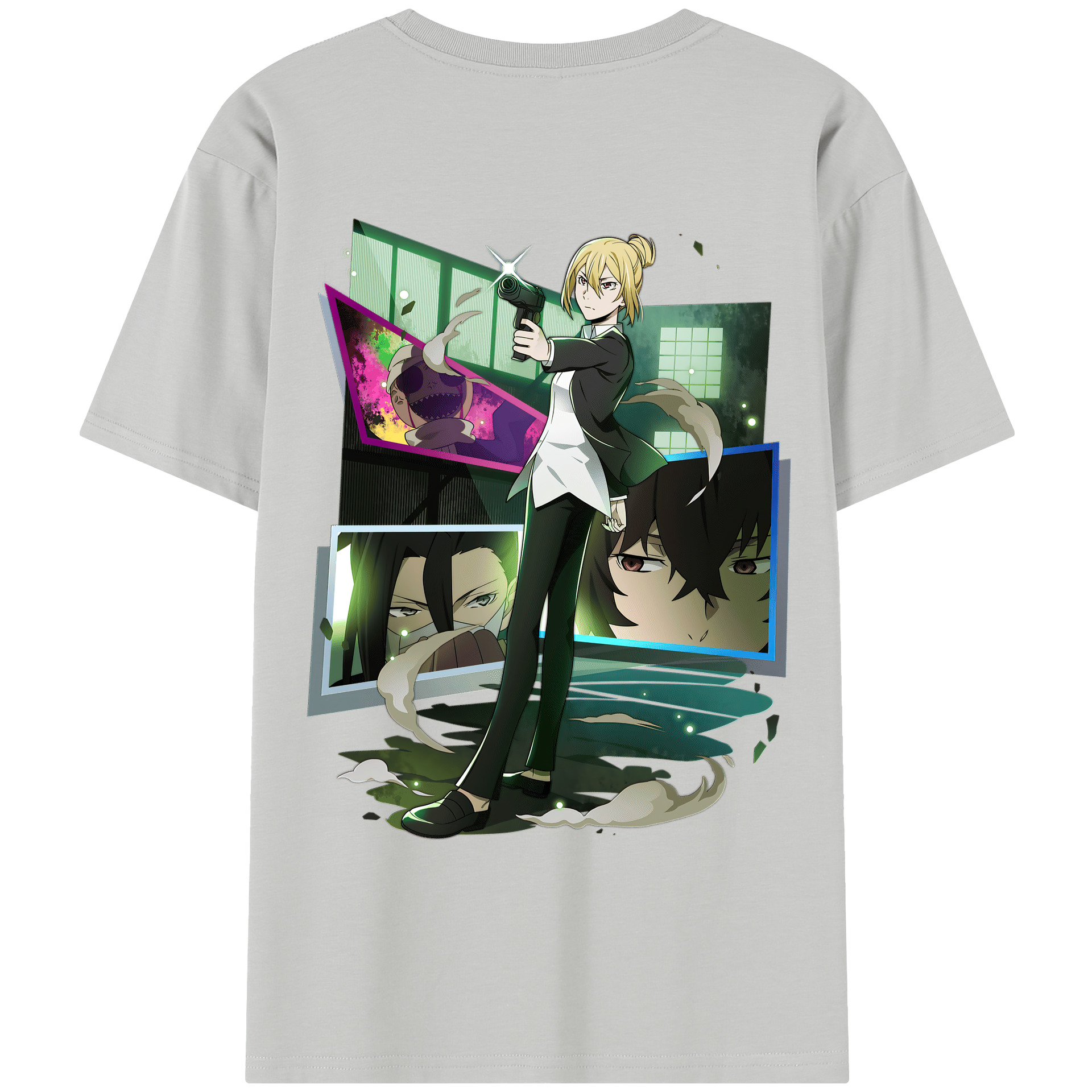 （画像用） 文豪ストレイドッグス Bungo Stray Dogs レディース半袖Tシャツ(バックプリント)