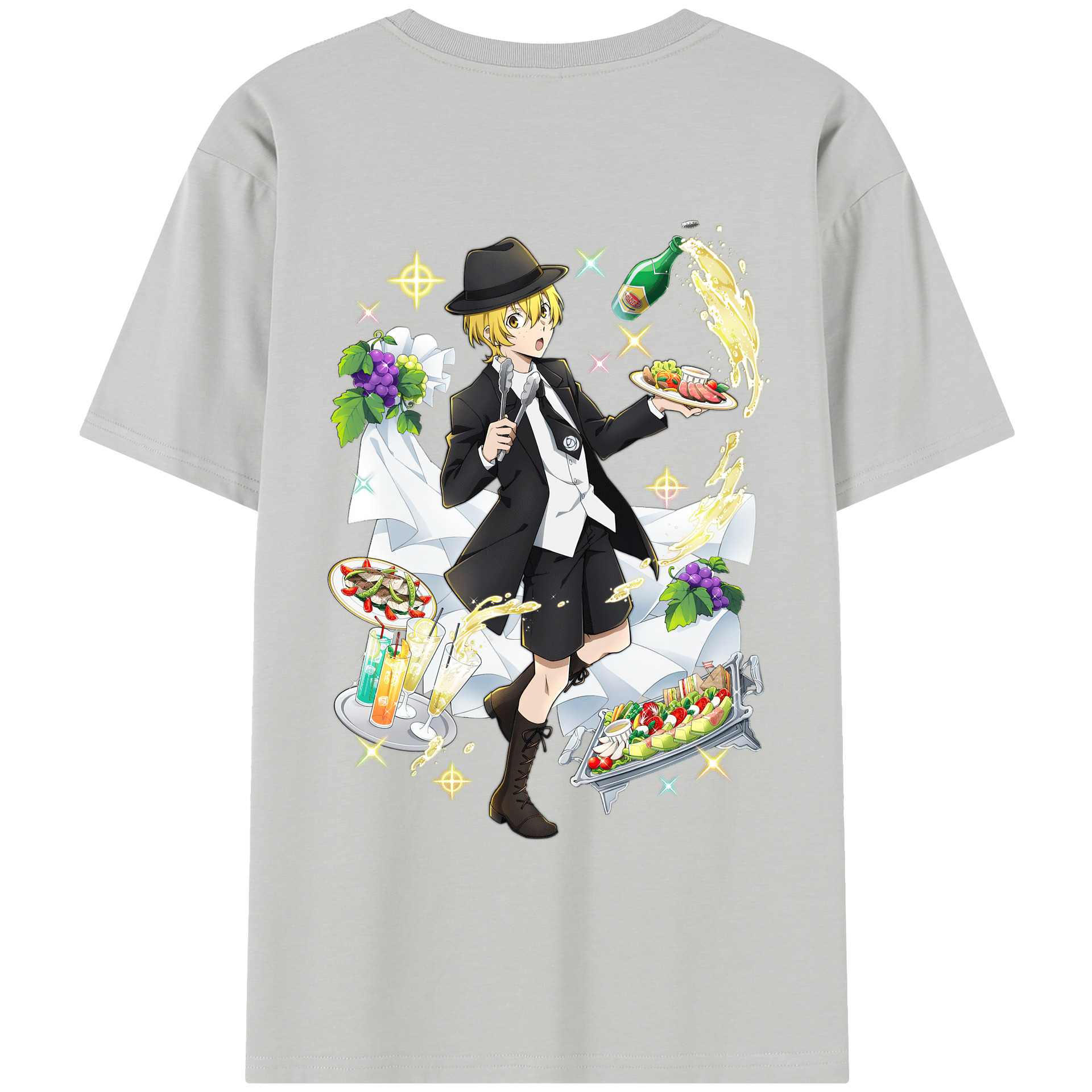 （画像用） 文豪ストレイドッグス Bungo Stray Dogs レディース半袖Tシャツ(バックプリント)