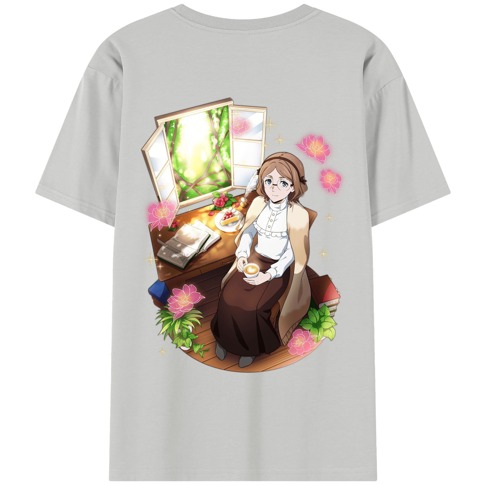 （画像用） 文豪ストレイドッグス Bungo Stray Dogs レディース半袖Tシャツ(バックプリント)