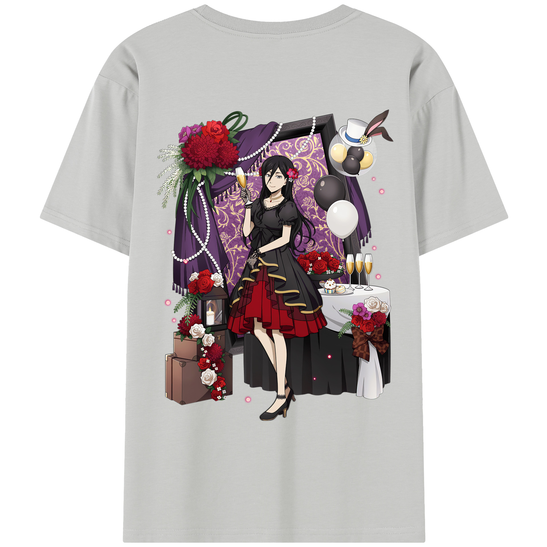（画像用） 文豪ストレイドッグス Bungo Stray Dogs レディース半袖Tシャツ(バックプリント)
