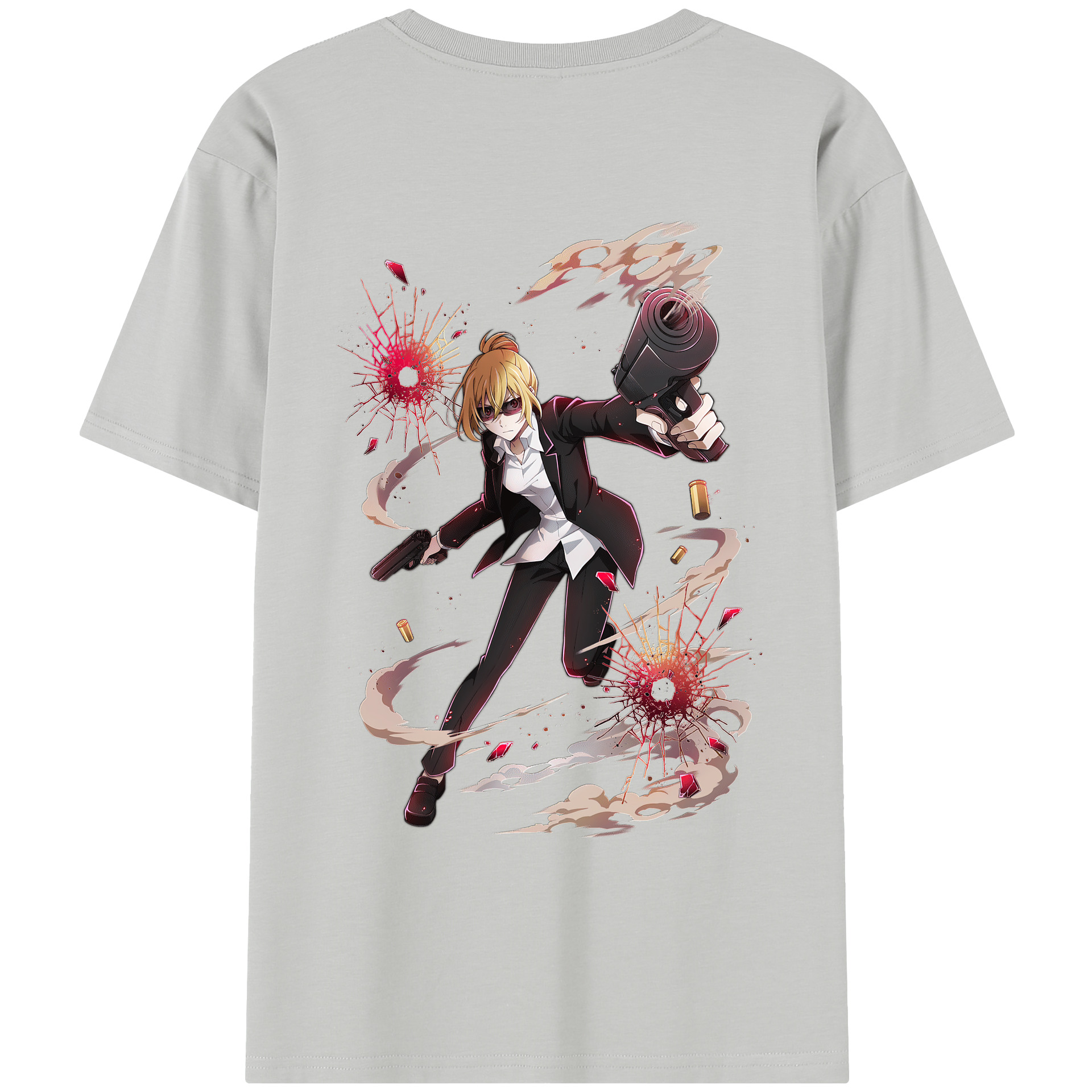 （画像用） 文豪ストレイドッグス Bungo Stray Dogs レディース半袖Tシャツ(バックプリント)