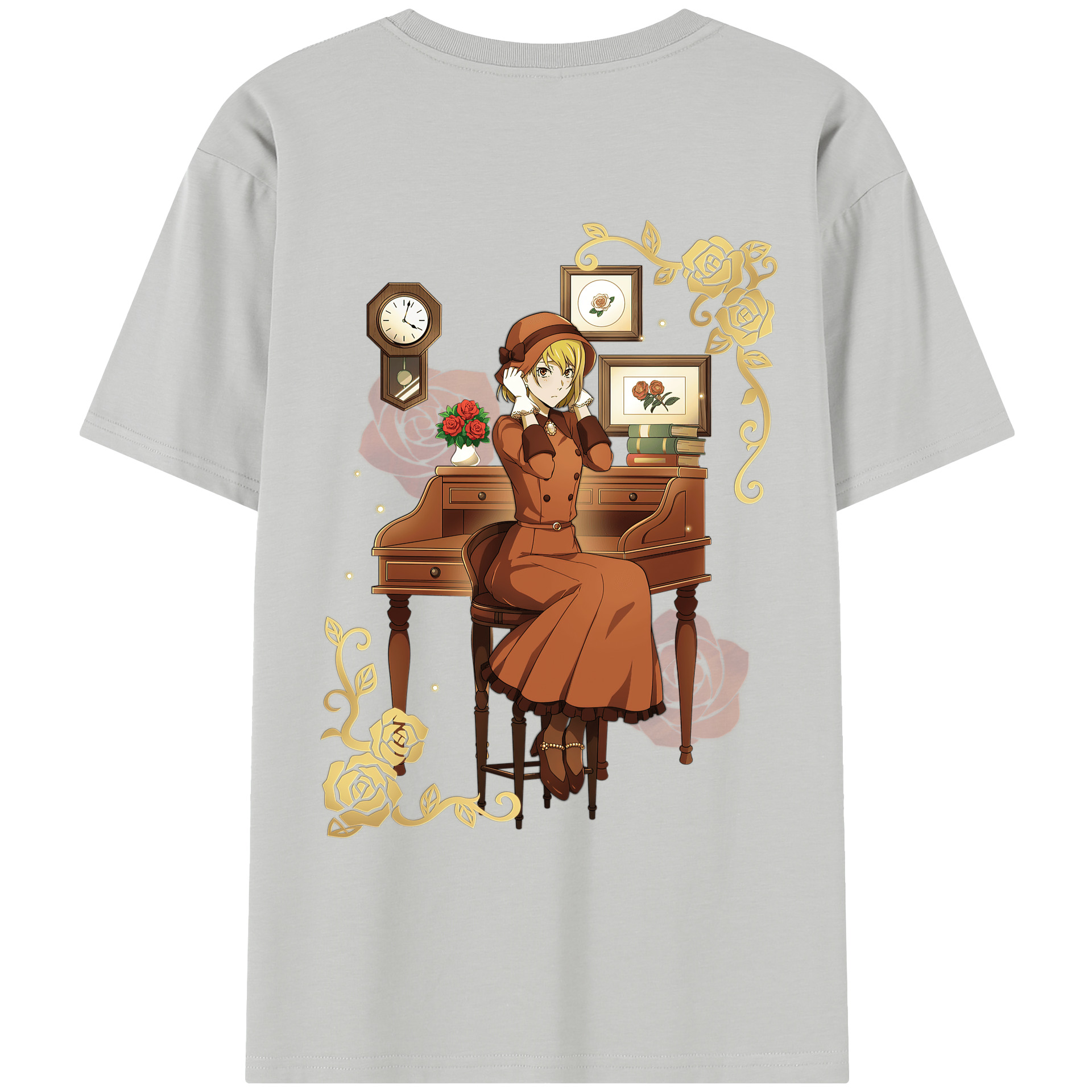 （画像用） 文豪ストレイドッグス Bungo Stray Dogs レディース半袖Tシャツ(バックプリント)