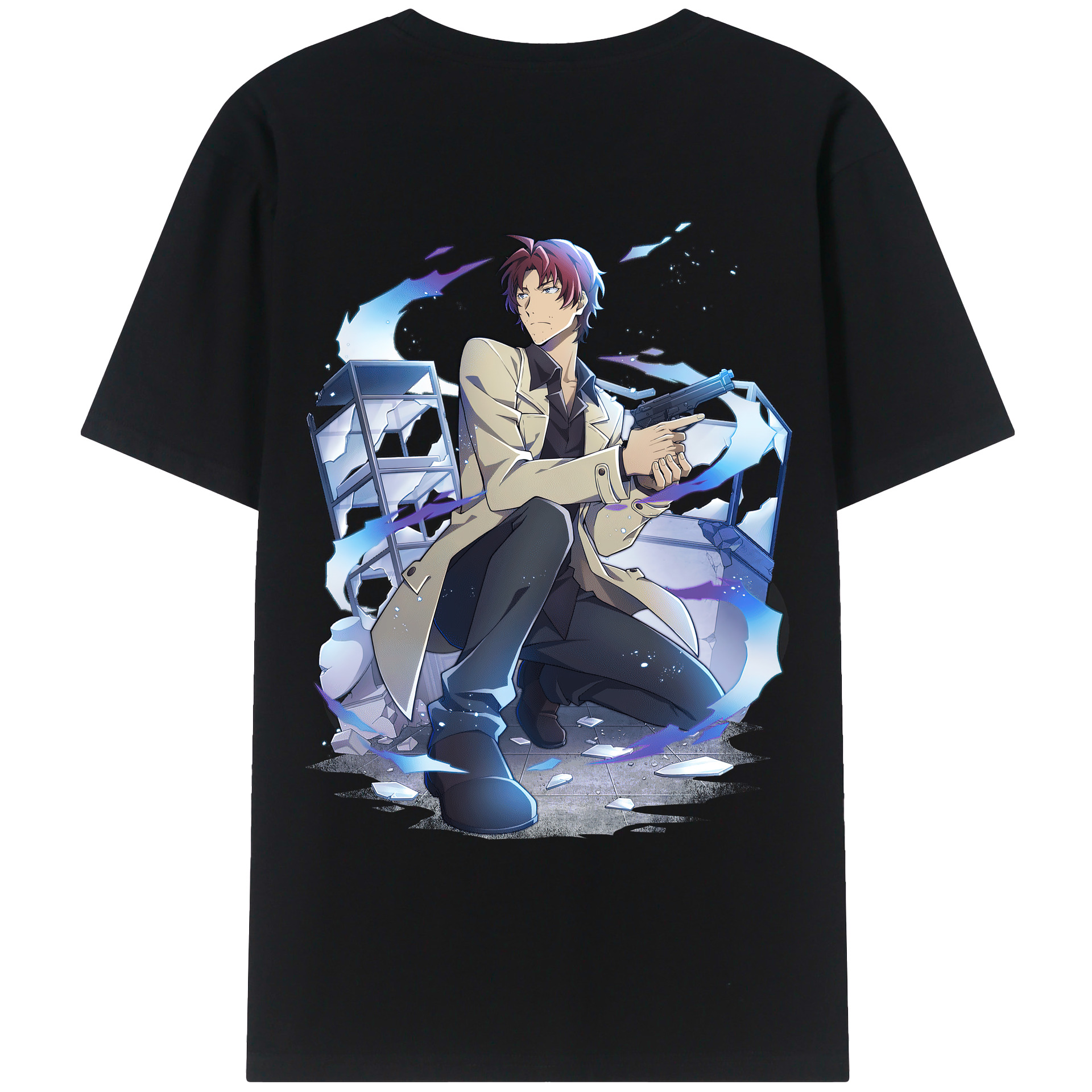 （画像用） 文豪ストレイドッグス Bungo Stray Dogs レディース半袖Tシャツ(バックプリント)