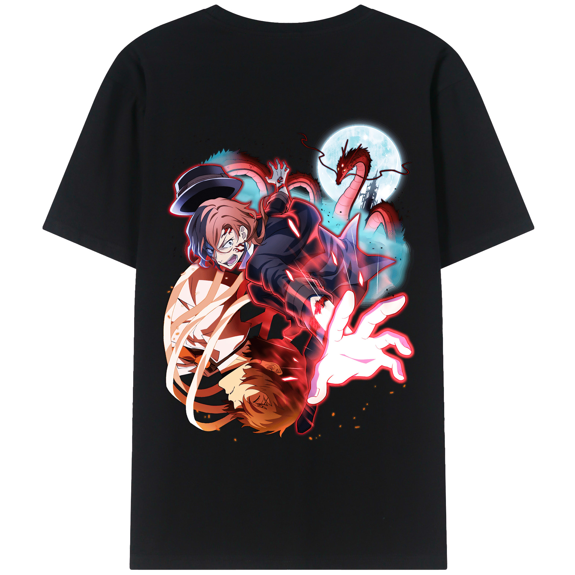 （画像用） 文豪ストレイドッグス Bungo Stray Dogs レディース半袖Tシャツ(バックプリント)