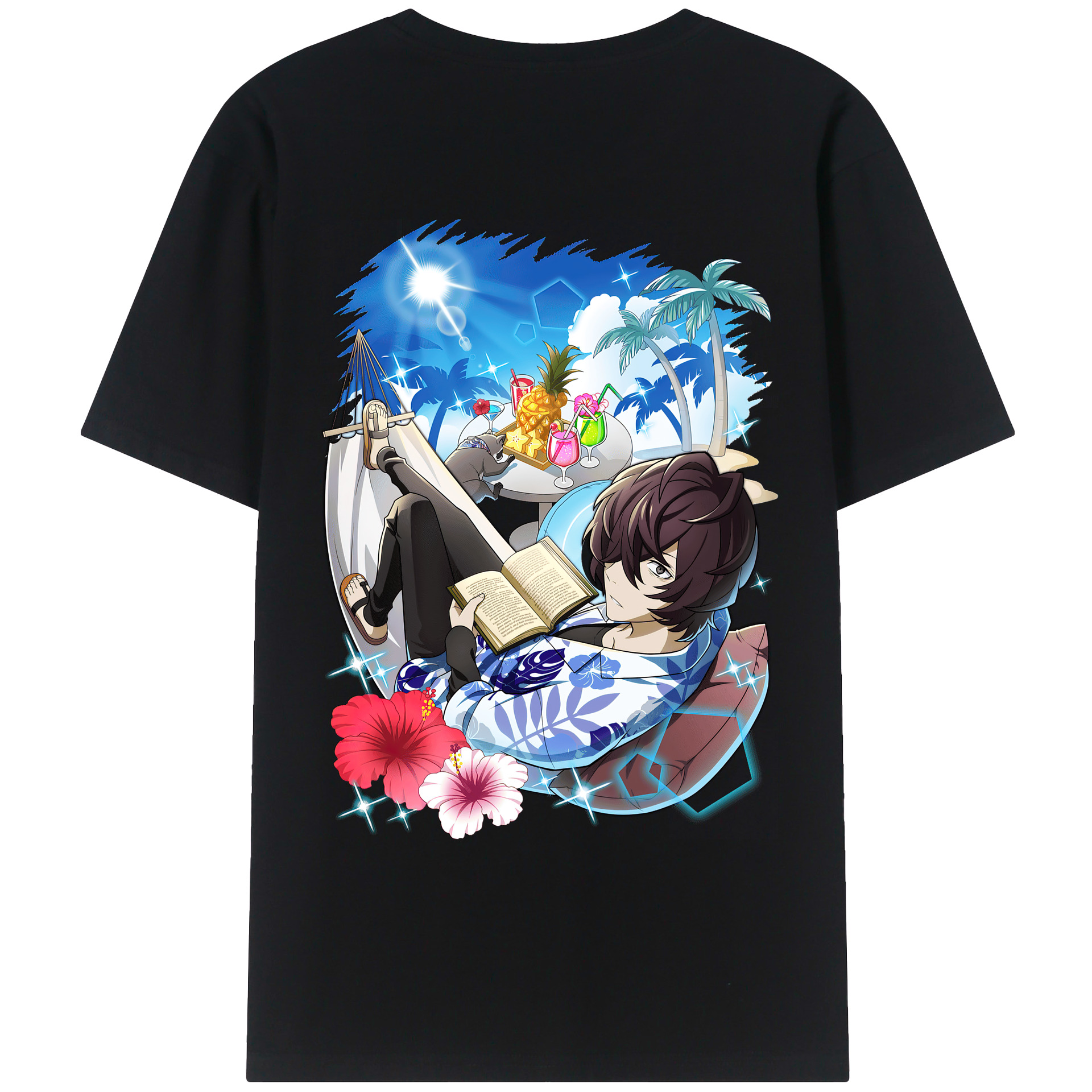 （画像用） 文豪ストレイドッグス Bungo Stray Dogs レディース半袖Tシャツ(バックプリント)