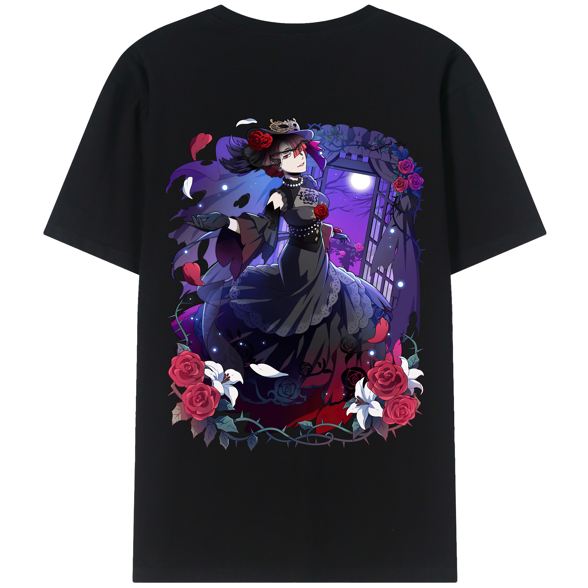 （画像用） 文豪ストレイドッグス Bungo Stray Dogs レディース半袖Tシャツ(バックプリント)