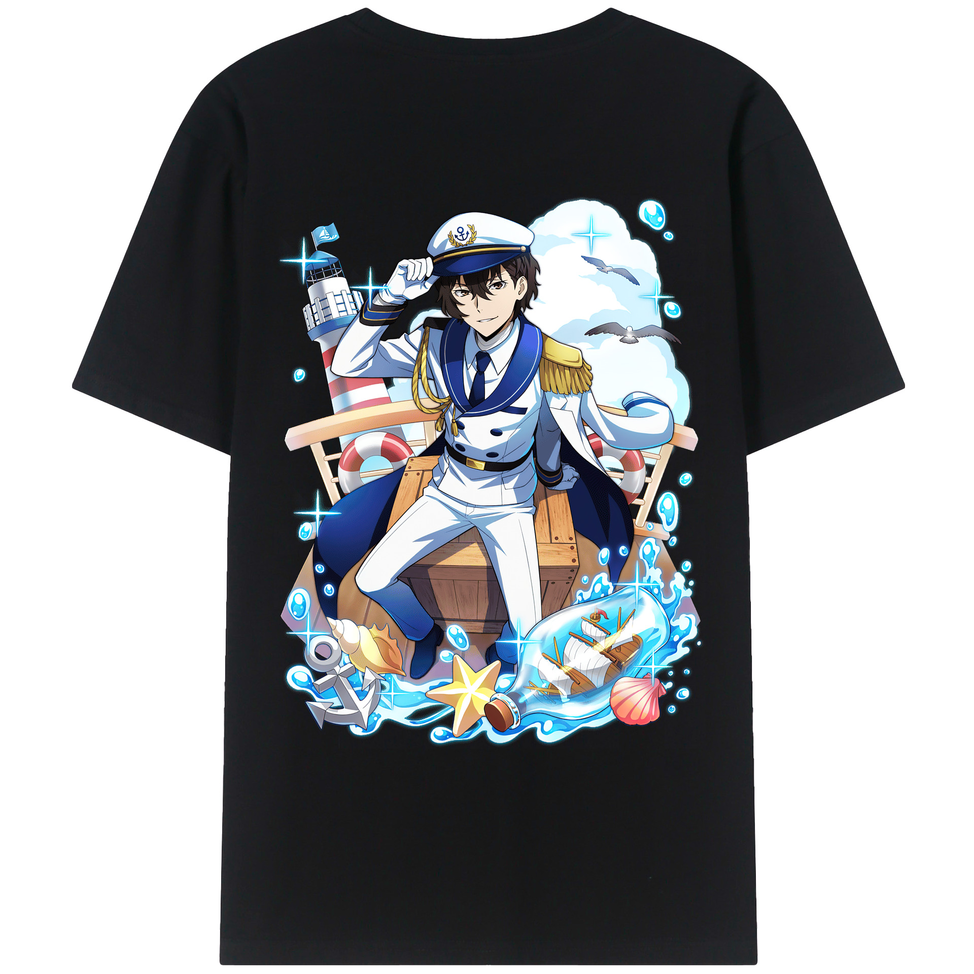 （画像用） 文豪ストレイドッグス Bungo Stray Dogs レディース半袖Tシャツ(バックプリント)