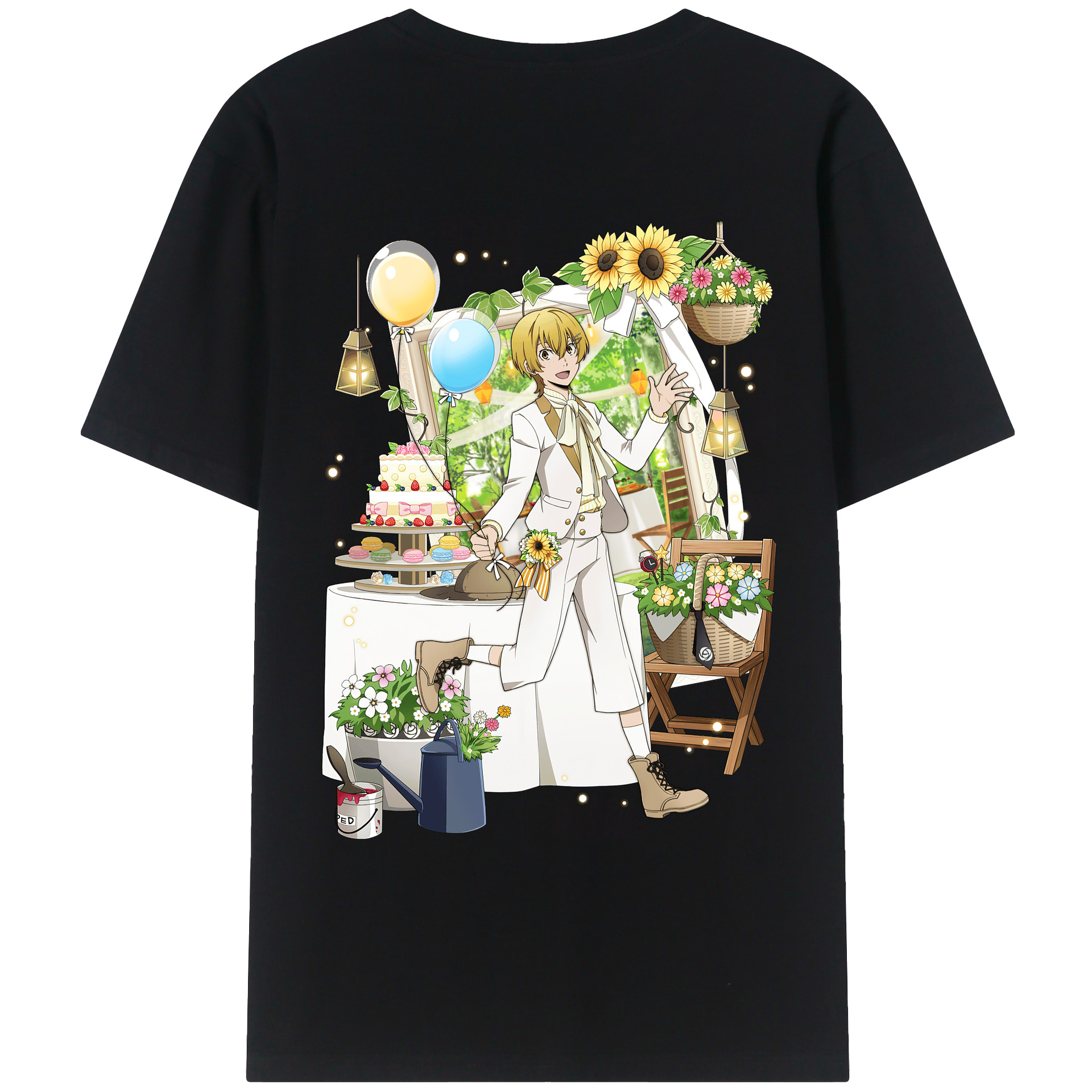 （画像用） 文豪ストレイドッグス Bungo Stray Dogs レディース半袖Tシャツ(バックプリント)