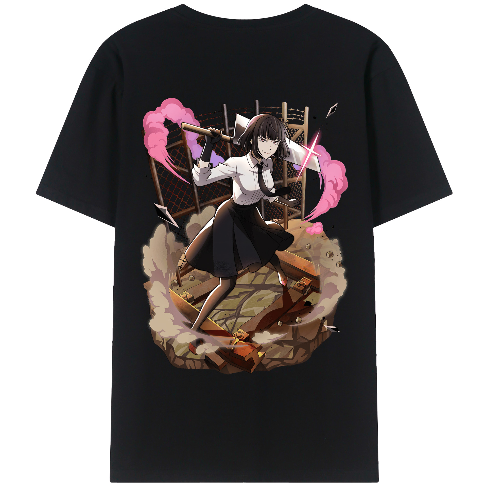 （画像用） 文豪ストレイドッグス Bungo Stray Dogs レディース半袖Tシャツ(バックプリント)