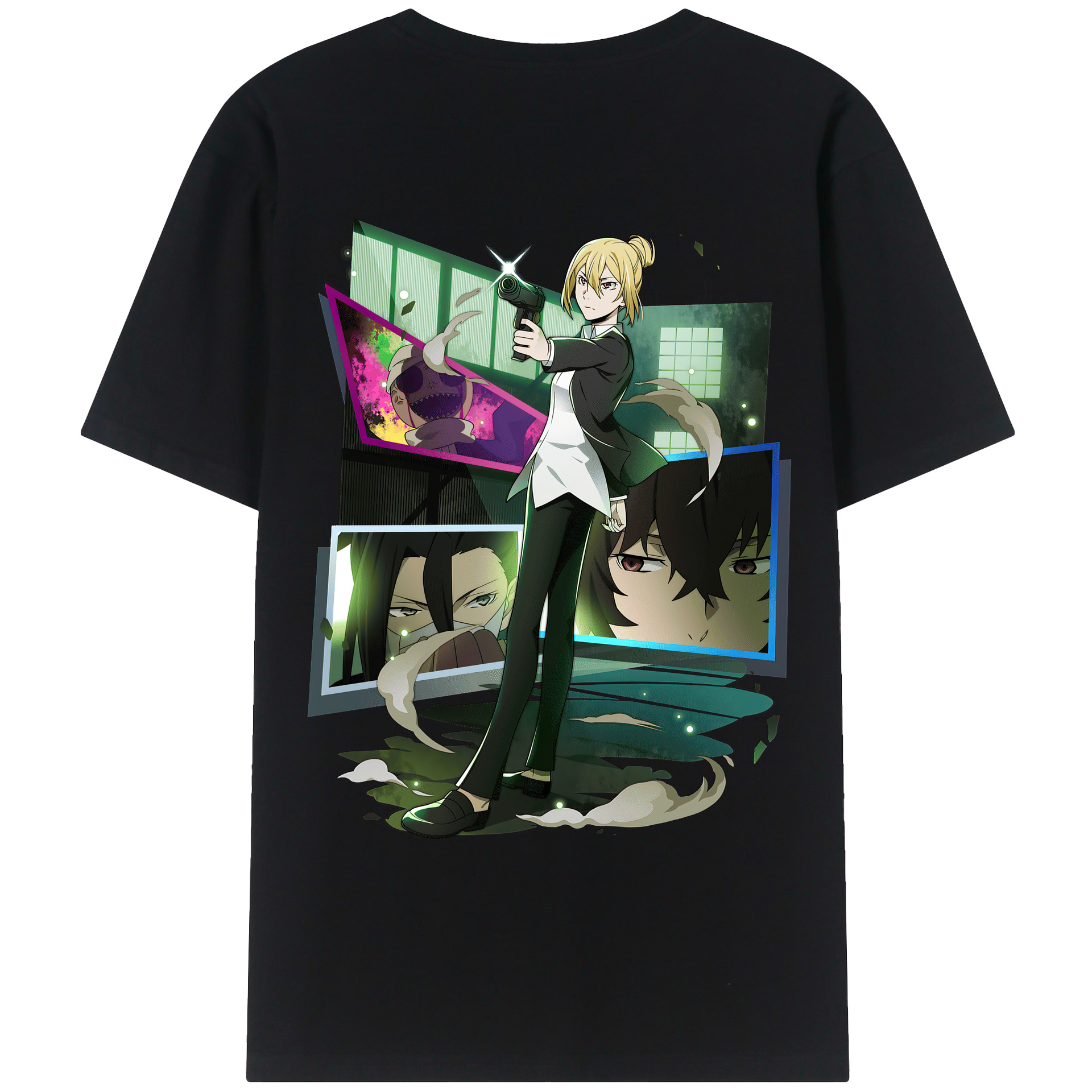 （画像用） 文豪ストレイドッグス Bungo Stray Dogs レディース半袖Tシャツ(バックプリント)