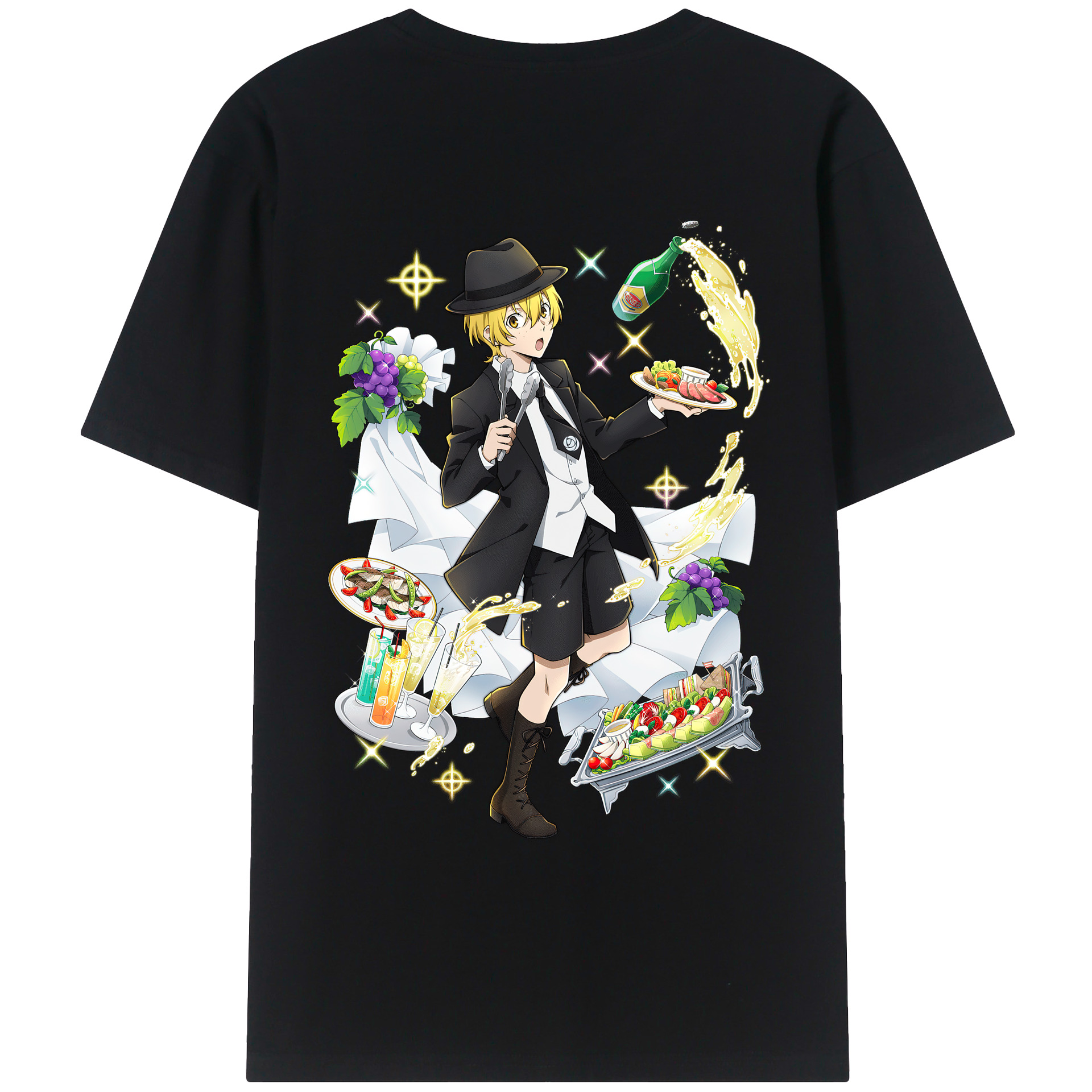 （画像用） 文豪ストレイドッグス Bungo Stray Dogs レディース半袖Tシャツ(バックプリント)
