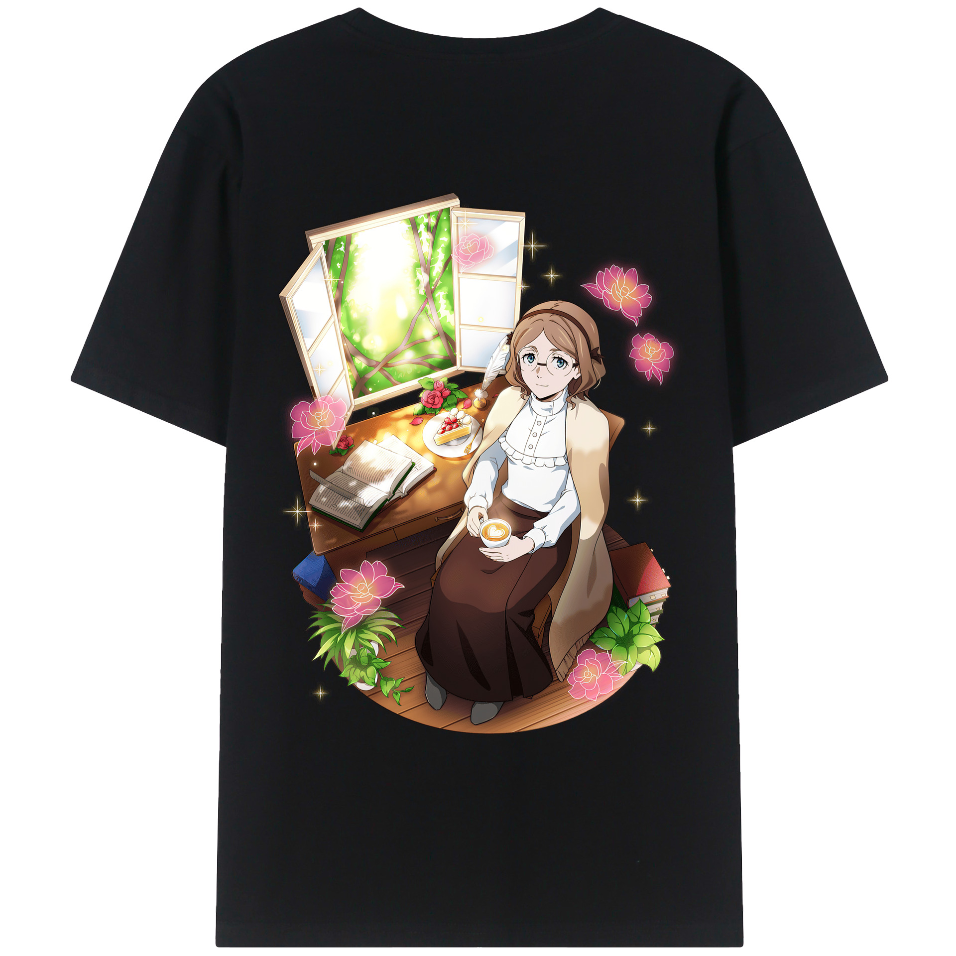 （画像用） 文豪ストレイドッグス Bungo Stray Dogs レディース半袖Tシャツ(バックプリント)