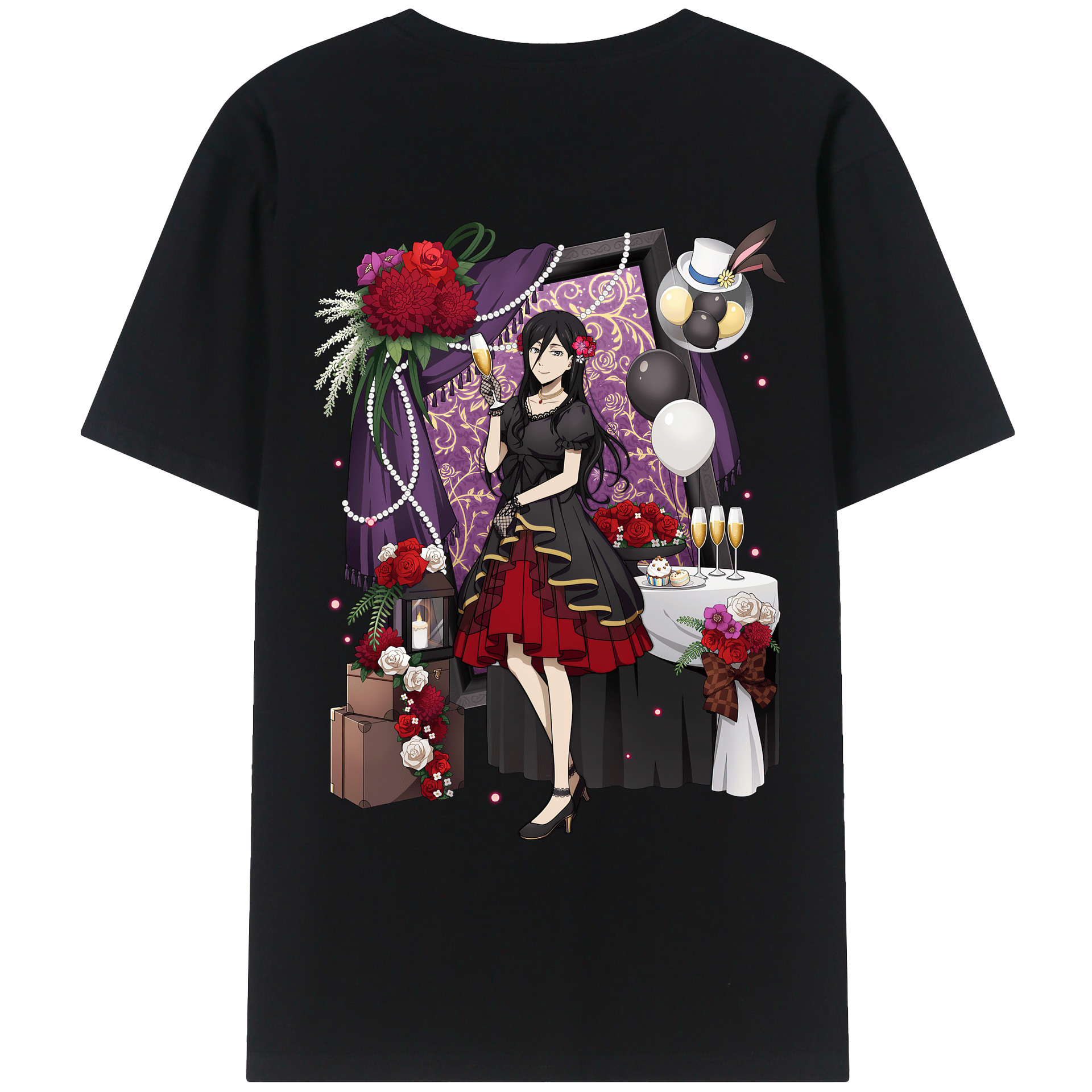 （画像用） 文豪ストレイドッグス Bungo Stray Dogs レディース半袖Tシャツ(バックプリント)