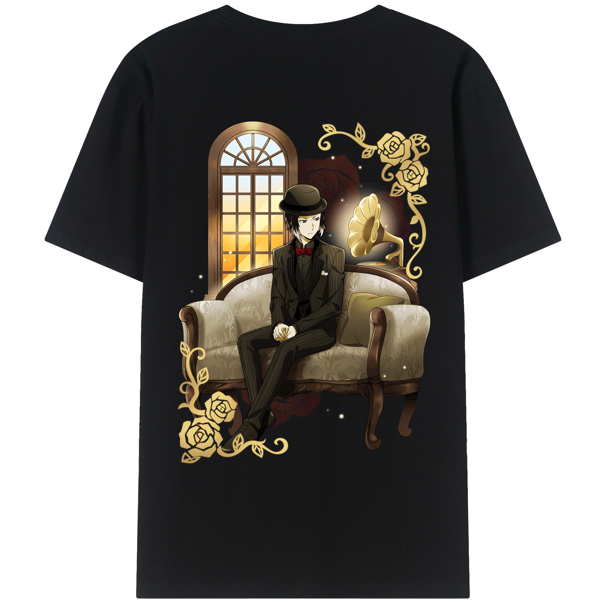 （画像用） 文豪ストレイドッグス Bungo Stray Dogs レディース半袖Tシャツ(バックプリント)