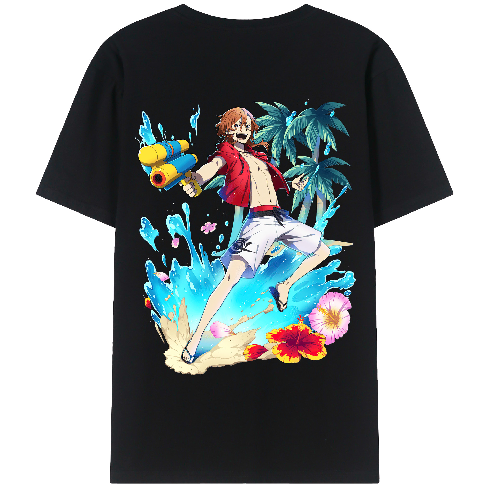（画像用） 文豪ストレイドッグス Bungo Stray Dogs レディース半袖Tシャツ(バックプリント)