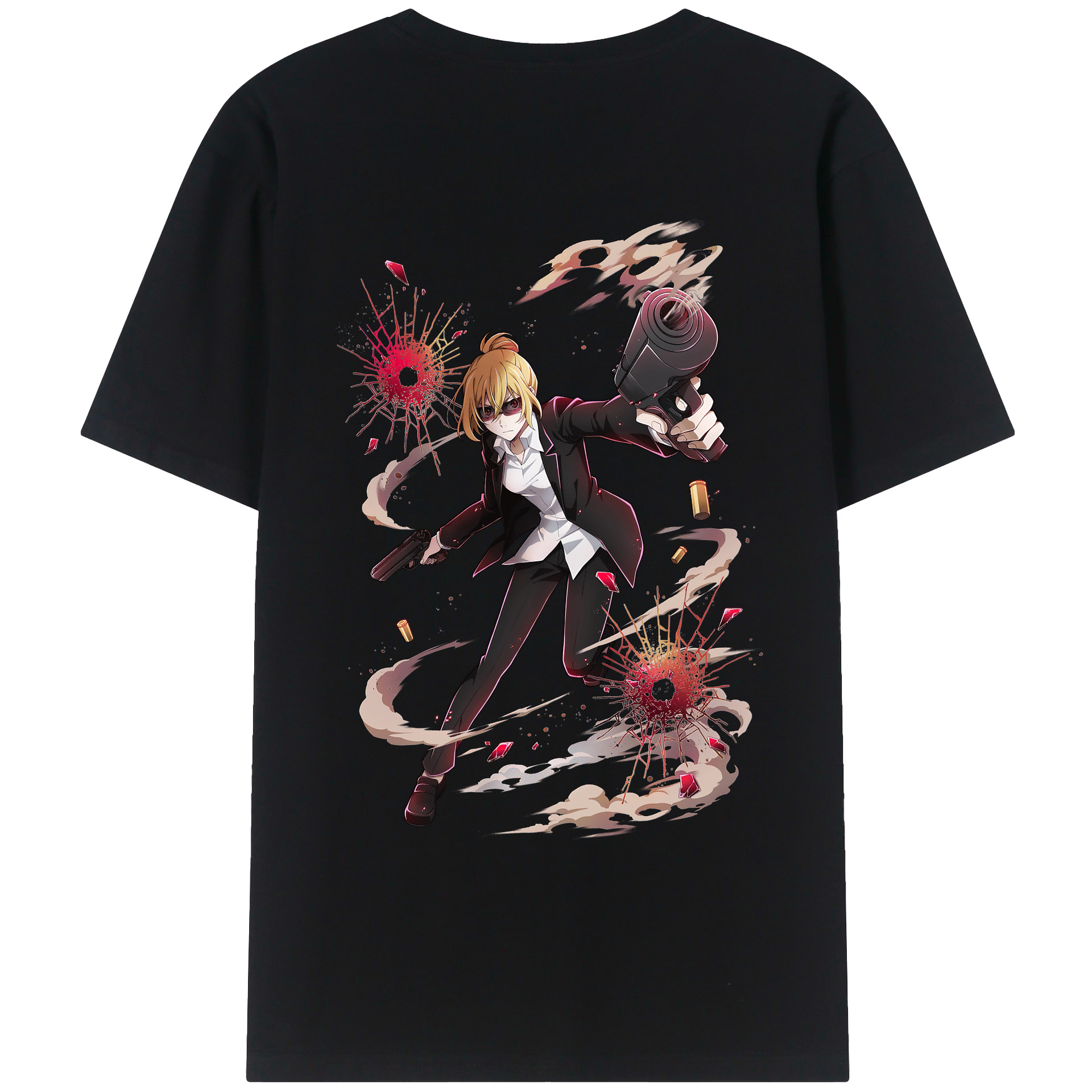 （画像用） 文豪ストレイドッグス Bungo Stray Dogs レディース半袖Tシャツ(バックプリント)