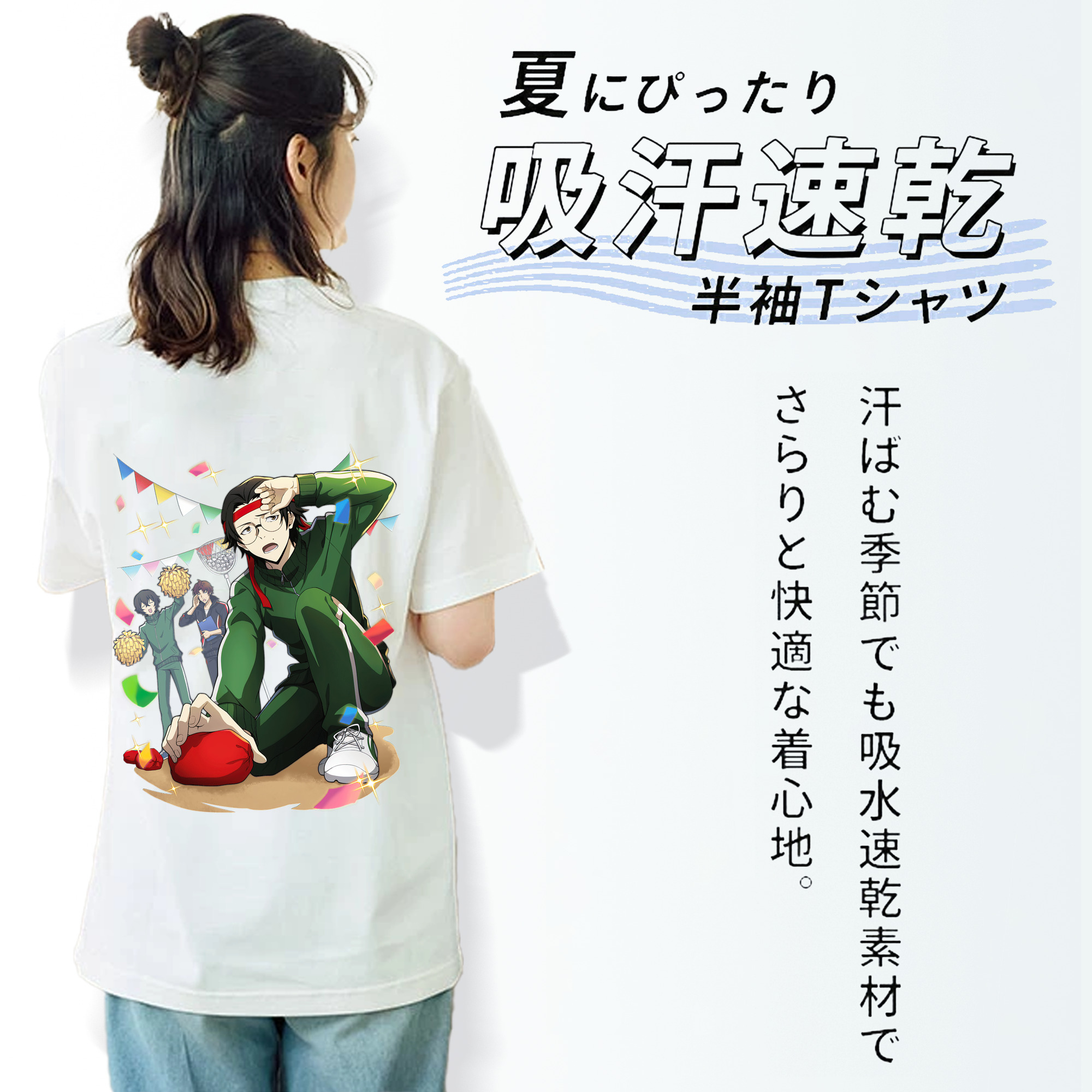 文豪ストレイドッグス Bungo Stray Dogs レディース半袖Tシャツ(バックプリント)