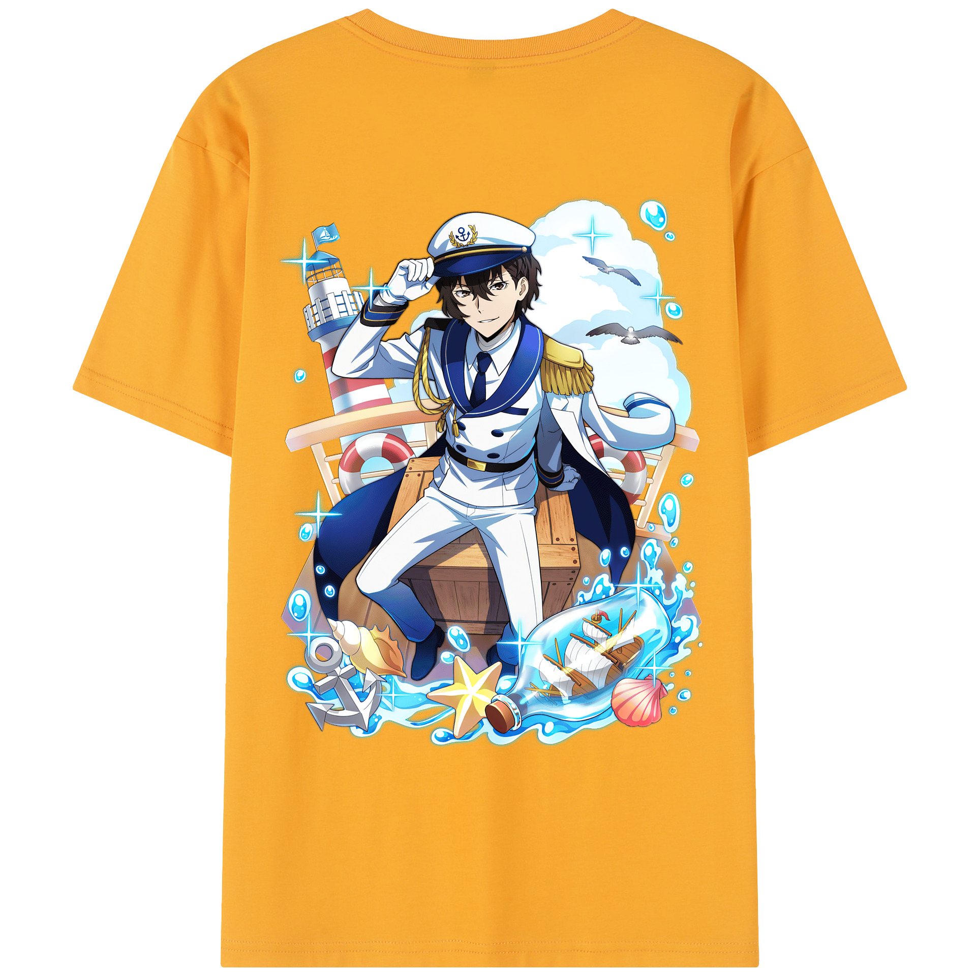 （画像用） 文豪ストレイドッグス Bungo Stray Dogs レディース半袖Tシャツ(バックプリント)