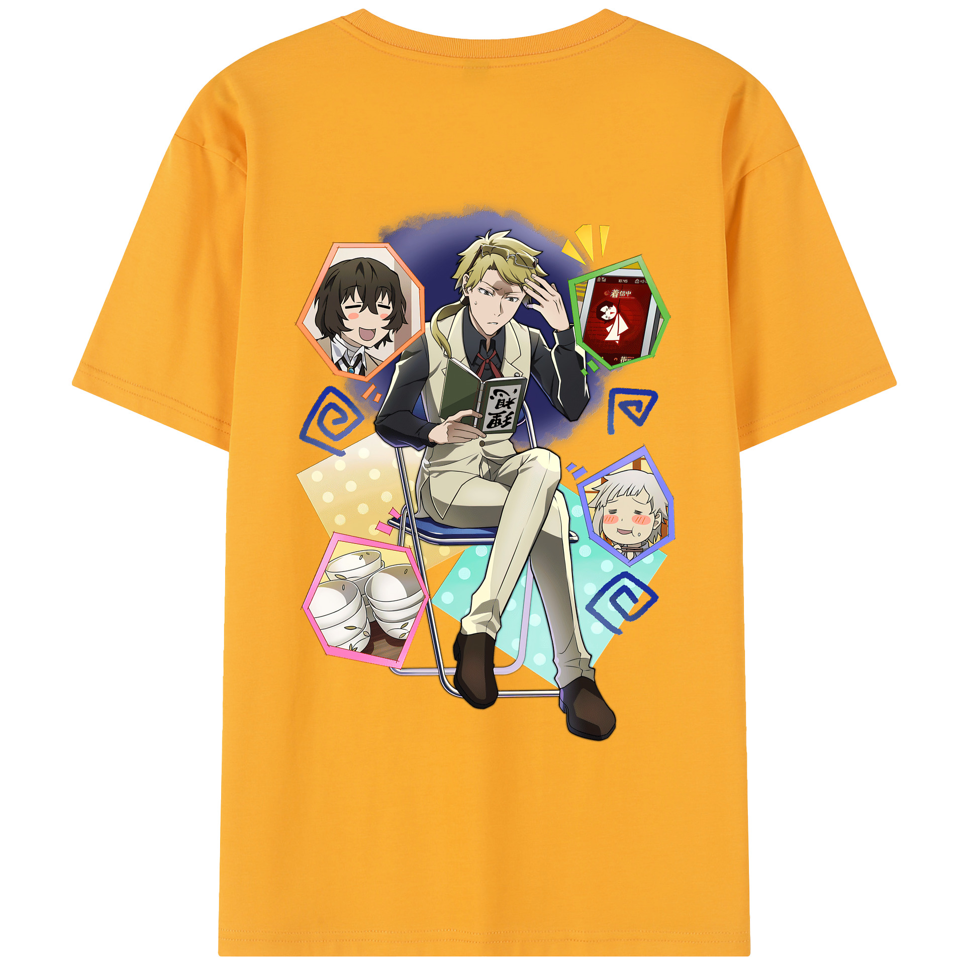 （画像用） 文豪ストレイドッグス Bungo Stray Dogs レディース半袖Tシャツ(バックプリント)