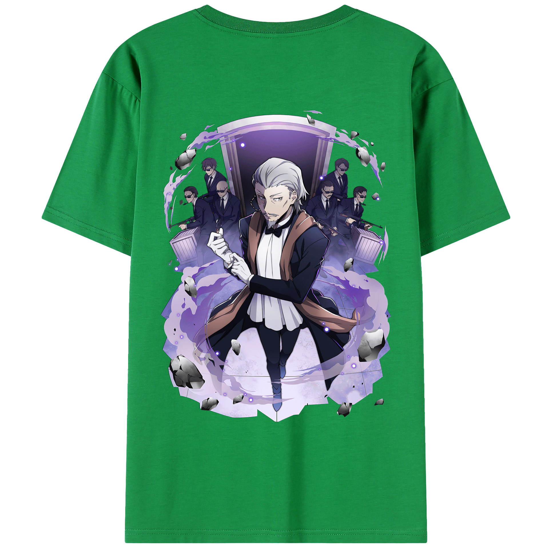 （画像用） 文豪ストレイドッグス Bungo Stray Dogs レディース半袖Tシャツ(バックプリント)