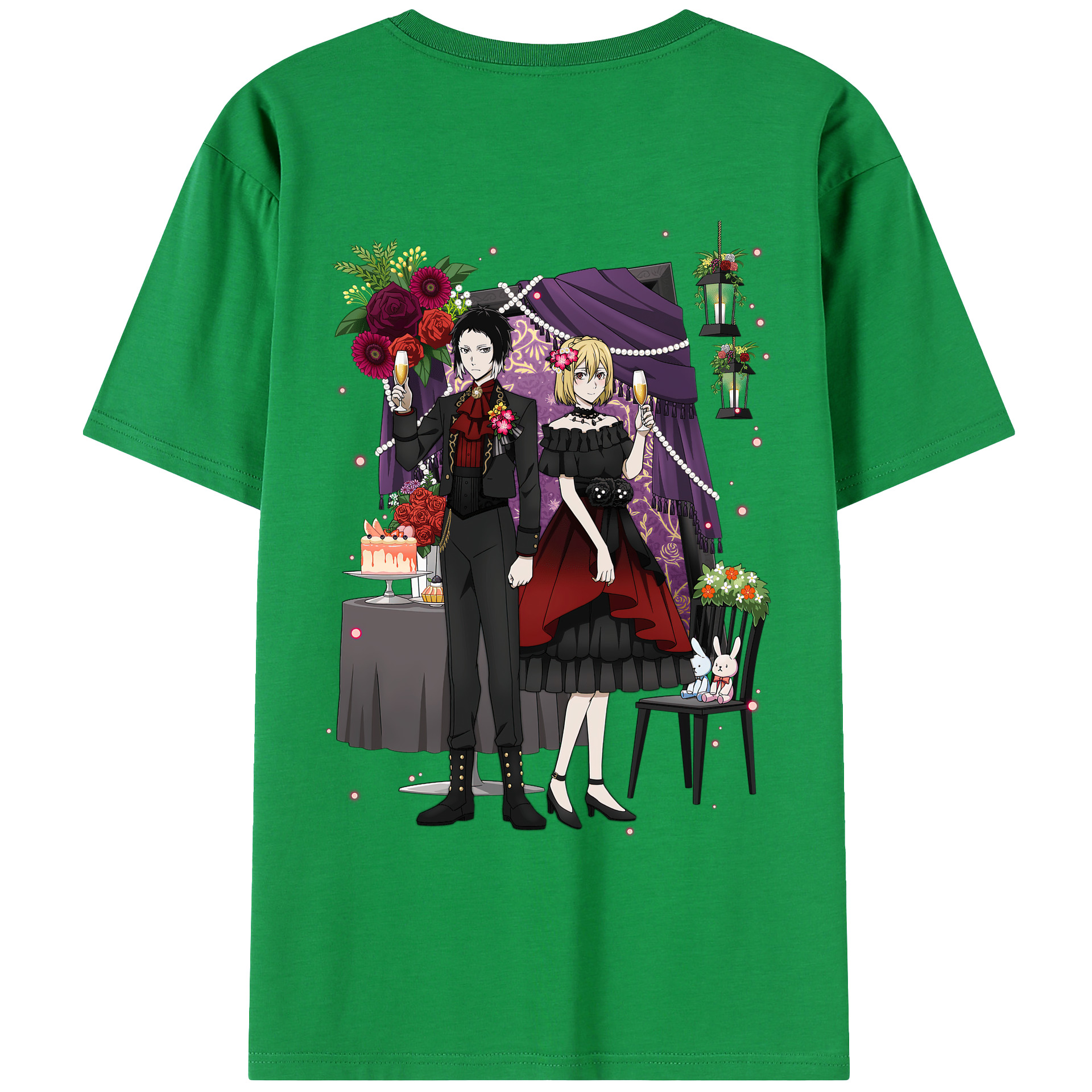 （画像用） 文豪ストレイドッグス Bungo Stray Dogs レディース半袖Tシャツ(バックプリント)