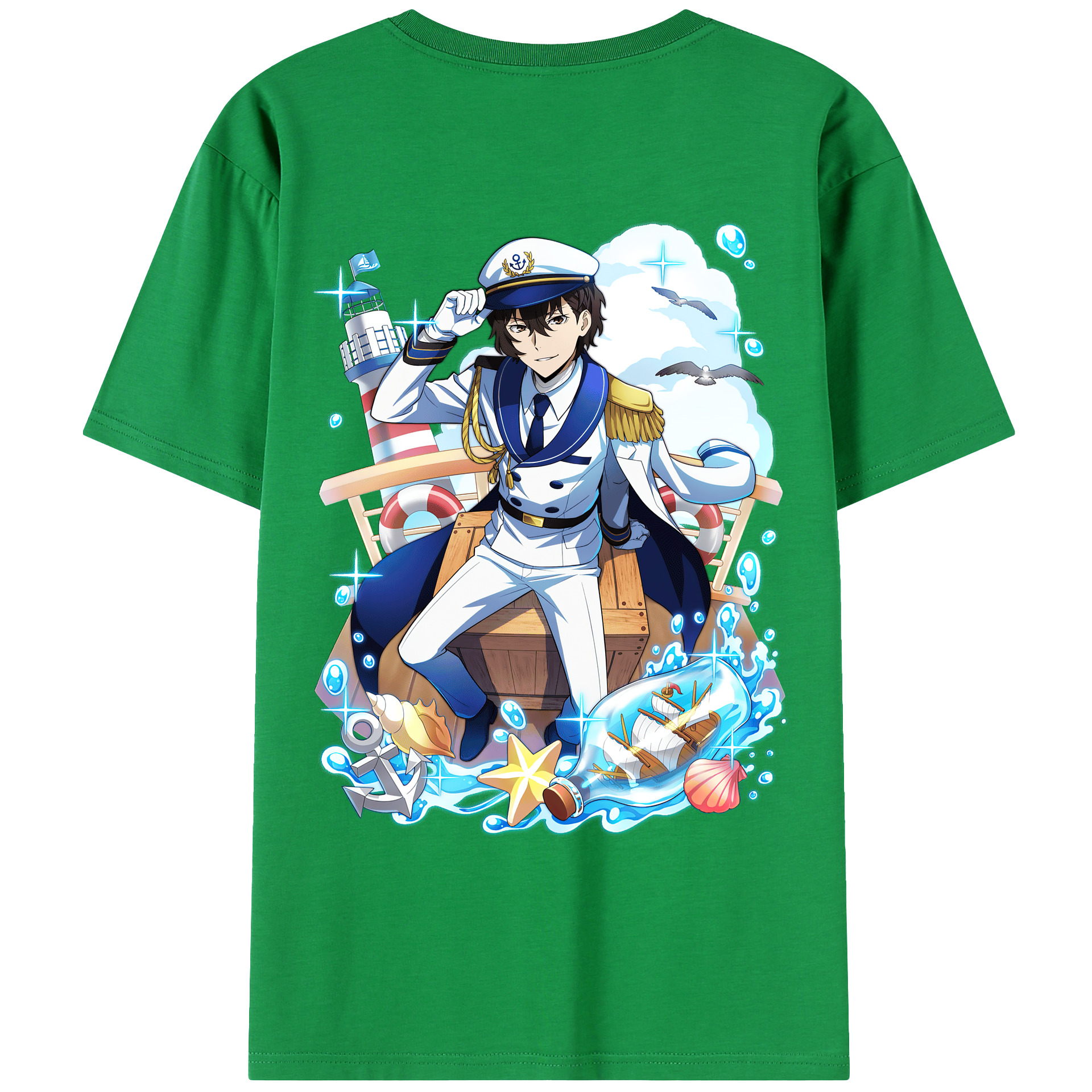 （画像用） 文豪ストレイドッグス Bungo Stray Dogs レディース半袖Tシャツ(バックプリント)