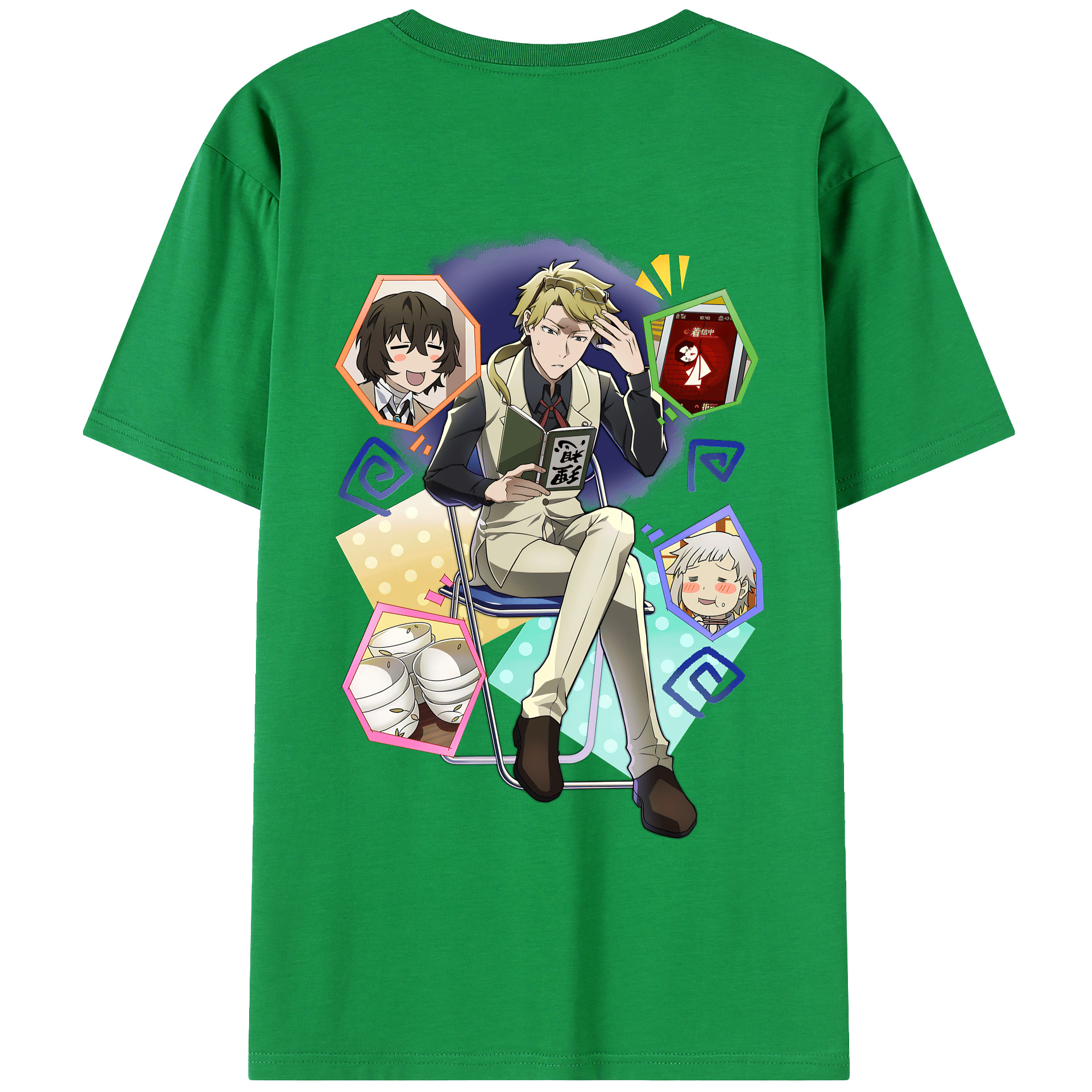 （画像用） 文豪ストレイドッグス Bungo Stray Dogs レディース半袖Tシャツ(バックプリント)