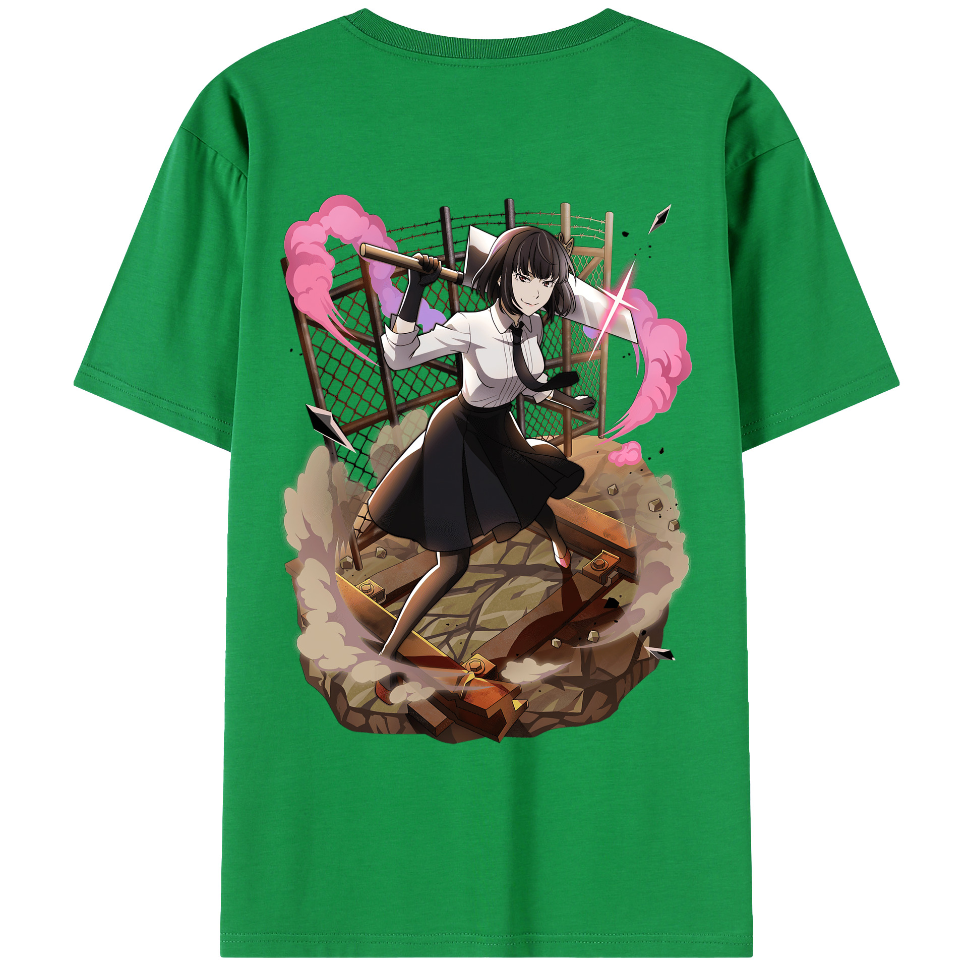（画像用） 文豪ストレイドッグス Bungo Stray Dogs レディース半袖Tシャツ(バックプリント)