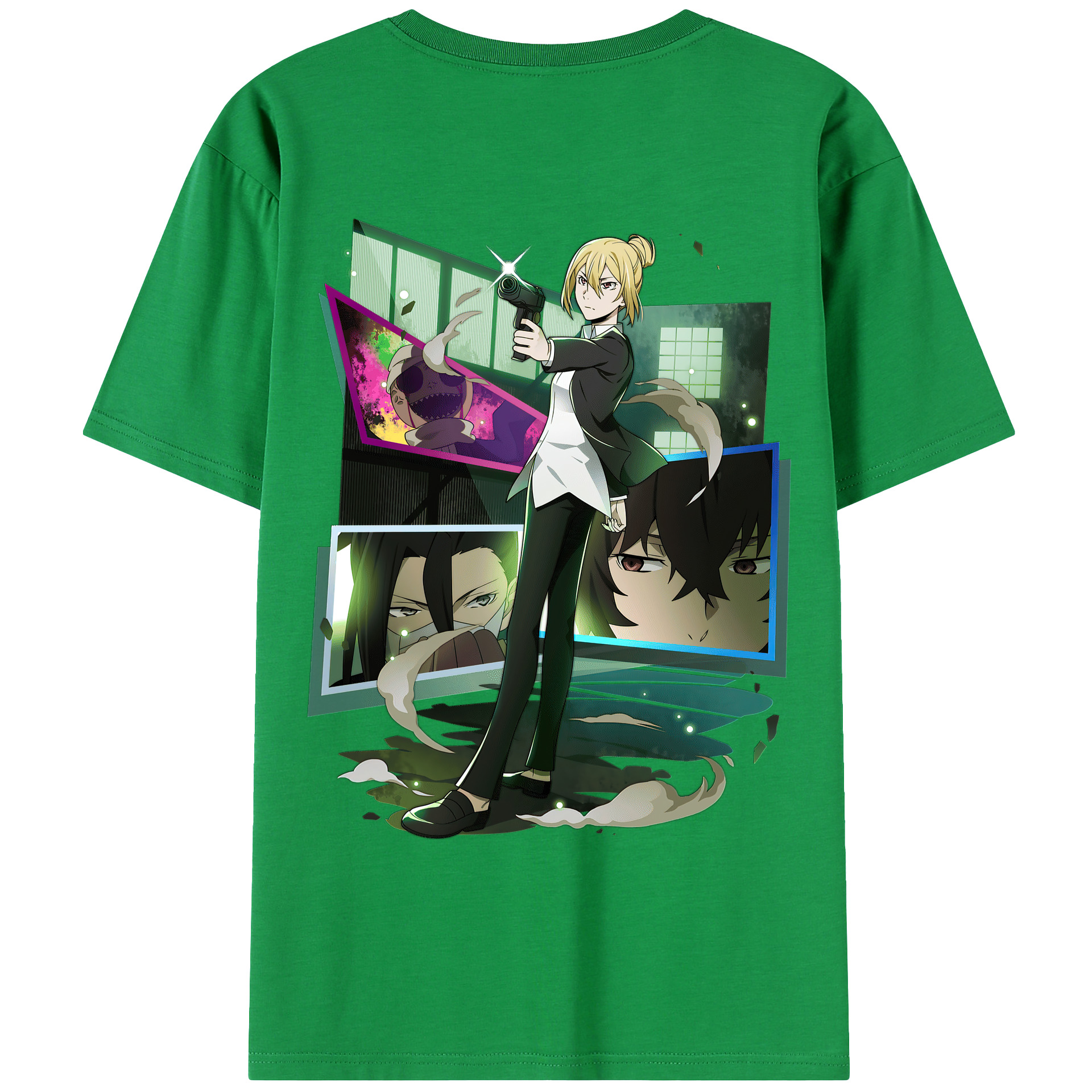 （画像用） 文豪ストレイドッグス Bungo Stray Dogs レディース半袖Tシャツ(バックプリント)
