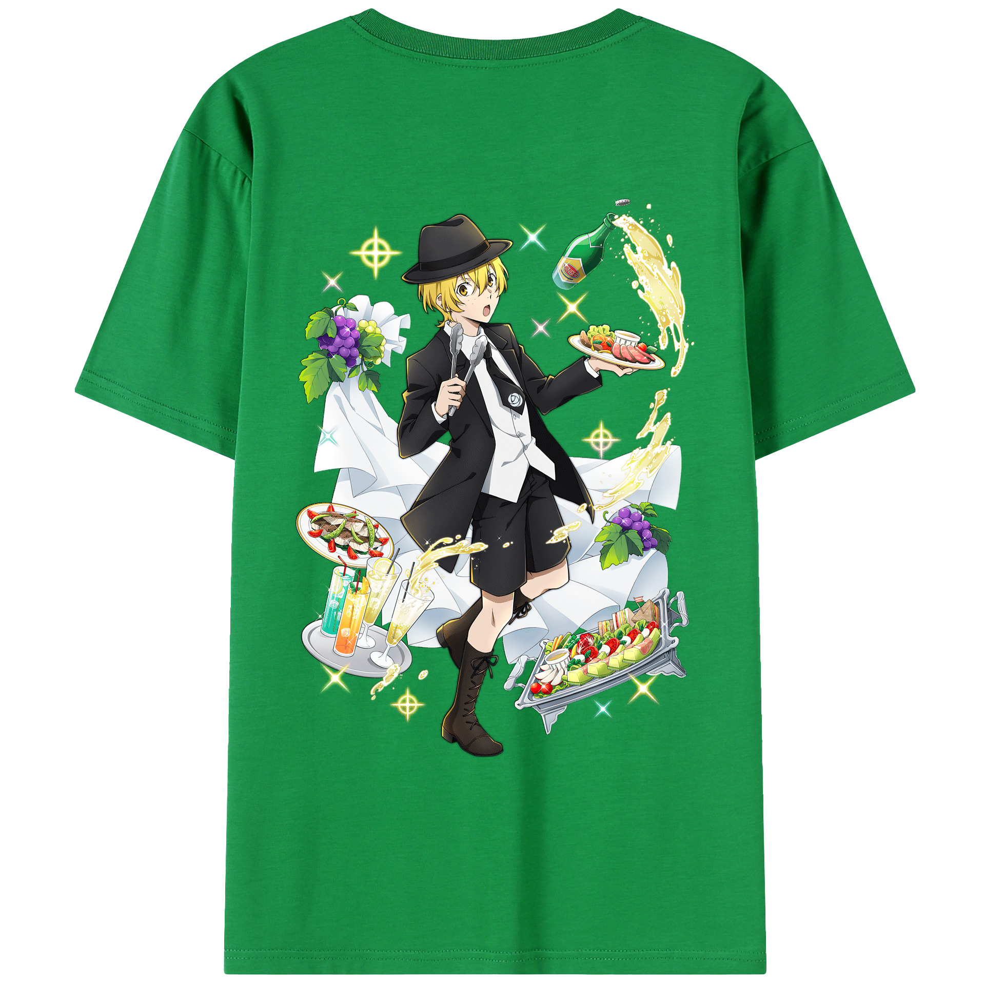 （画像用） 文豪ストレイドッグス Bungo Stray Dogs レディース半袖Tシャツ(バックプリント)