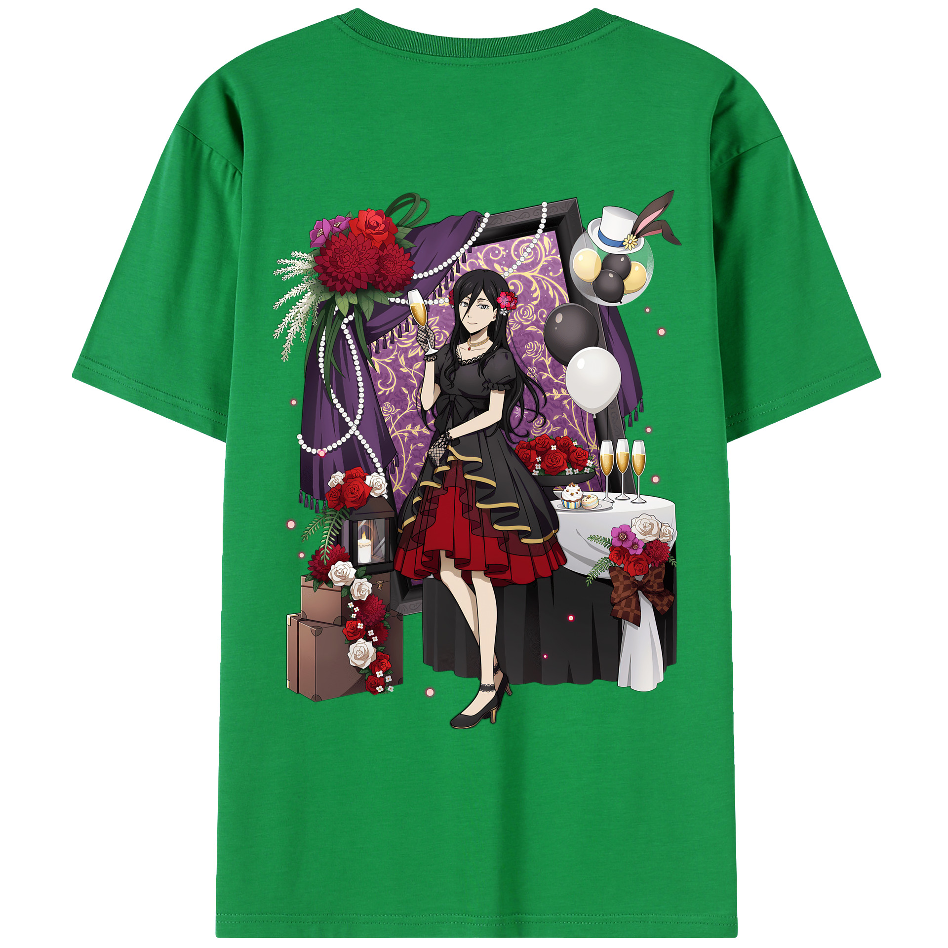 （画像用） 文豪ストレイドッグス Bungo Stray Dogs レディース半袖Tシャツ(バックプリント)