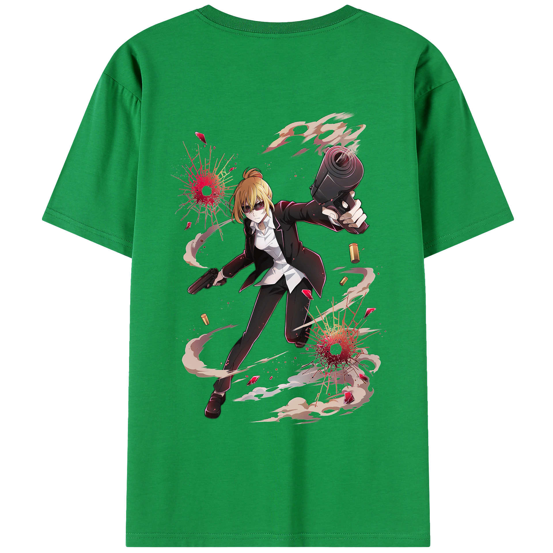 （画像用） 文豪ストレイドッグス Bungo Stray Dogs レディース半袖Tシャツ(バックプリント)
