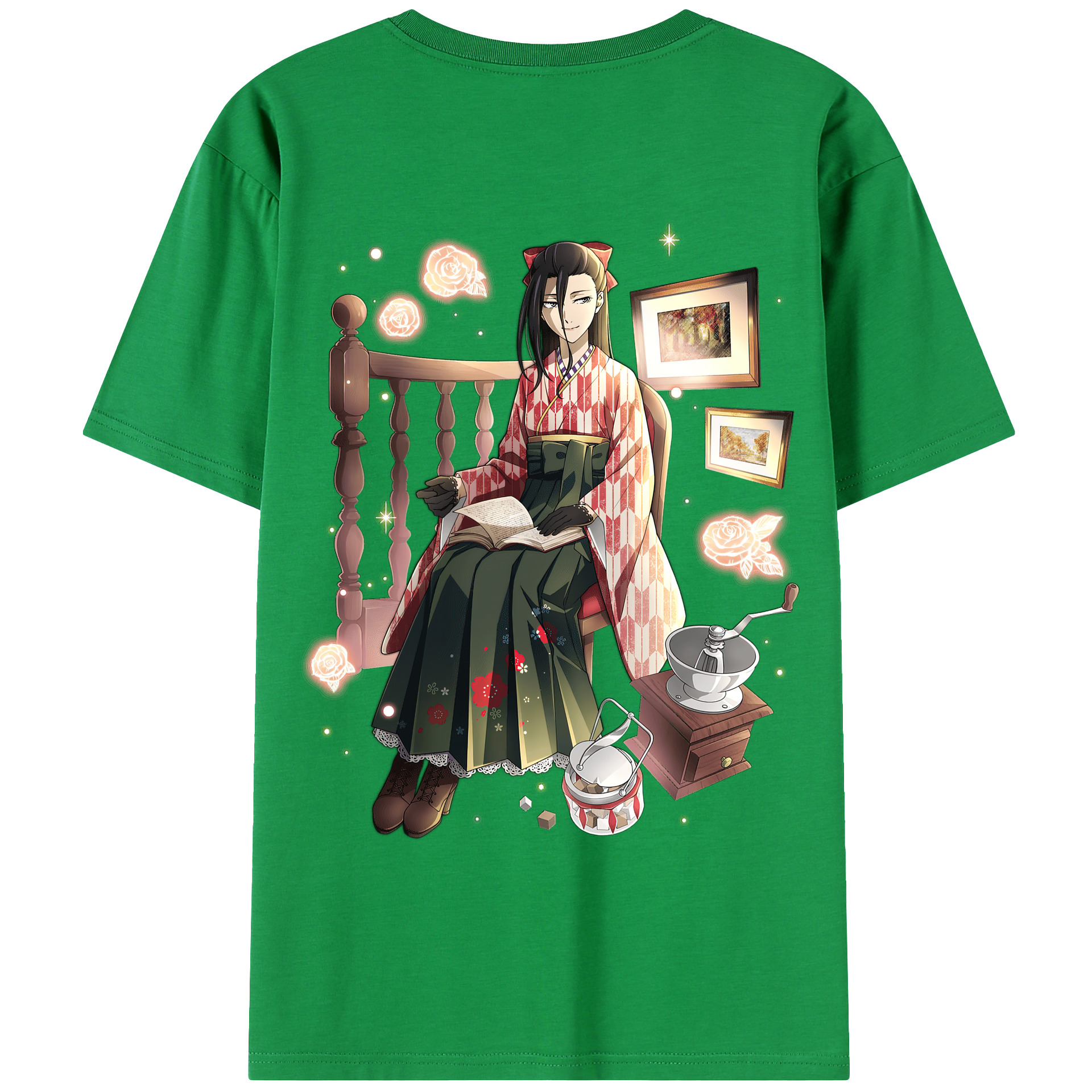 （画像用） 文豪ストレイドッグス Bungo Stray Dogs レディース半袖Tシャツ(バックプリント)