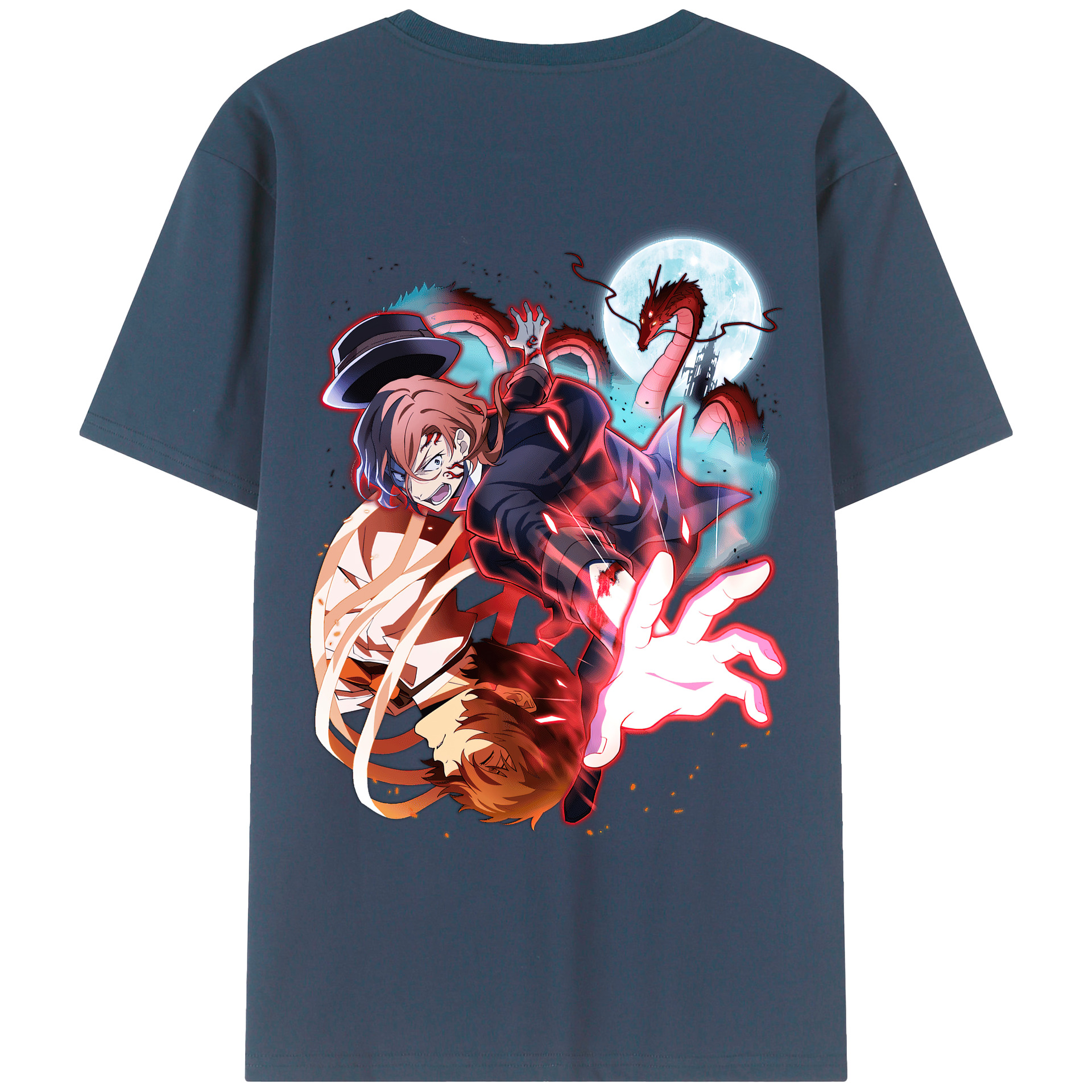 （画像用） 文豪ストレイドッグス Bungo Stray Dogs レディース半袖Tシャツ(バックプリント)