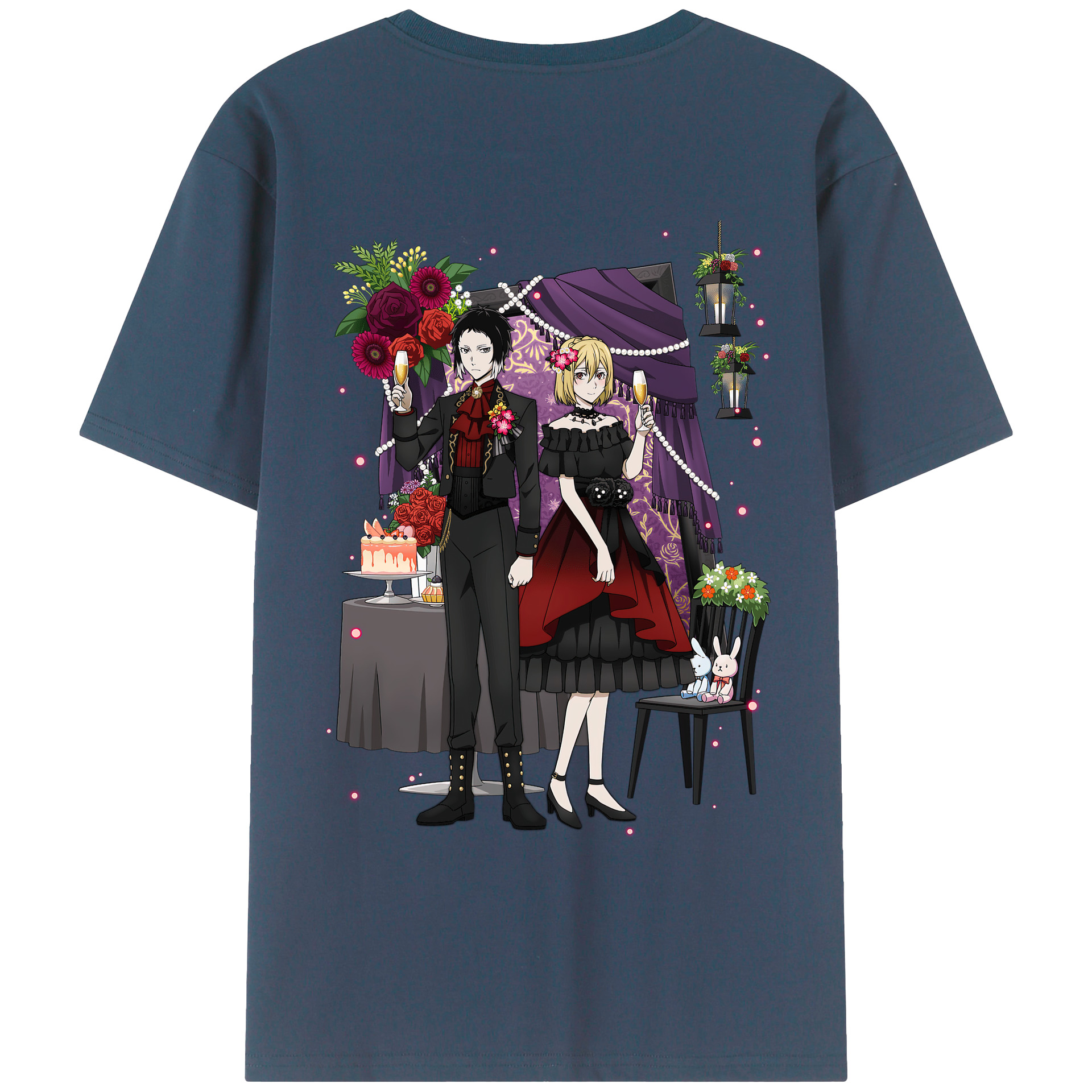 （画像用） 文豪ストレイドッグス Bungo Stray Dogs レディース半袖Tシャツ(バックプリント)