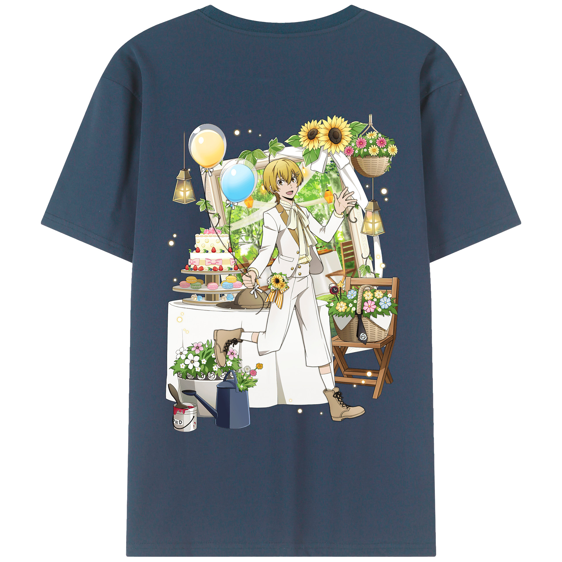 （画像用） 文豪ストレイドッグス Bungo Stray Dogs レディース半袖Tシャツ(バックプリント)