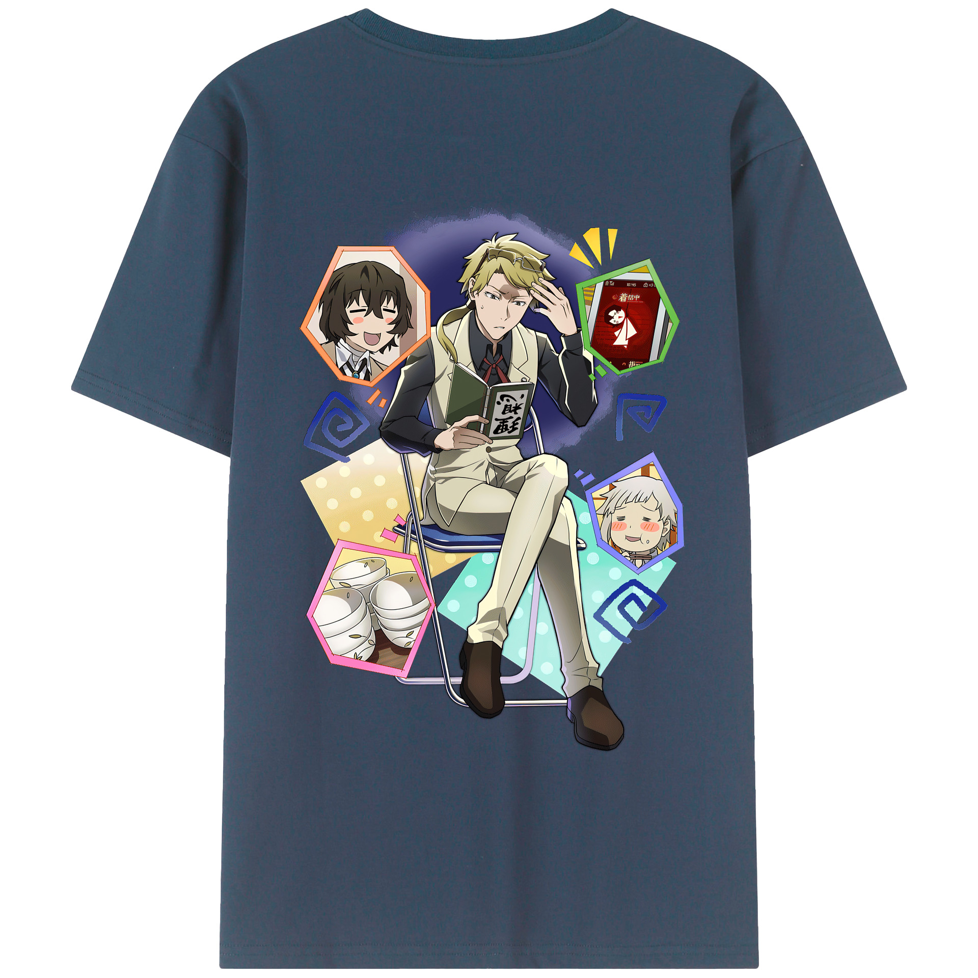 （画像用） 文豪ストレイドッグス Bungo Stray Dogs レディース半袖Tシャツ(バックプリント)