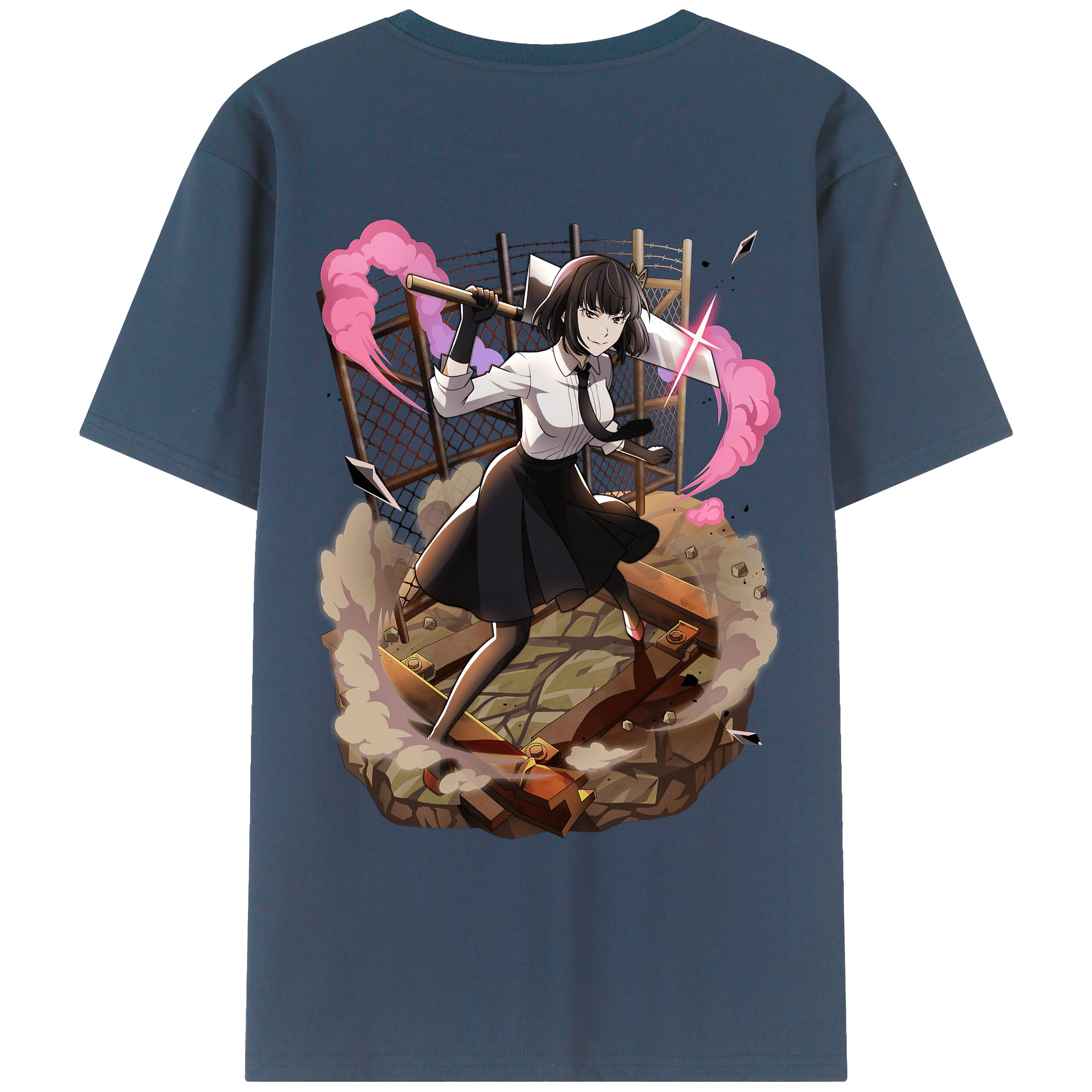 （画像用） 文豪ストレイドッグス Bungo Stray Dogs レディース半袖Tシャツ(バックプリント)